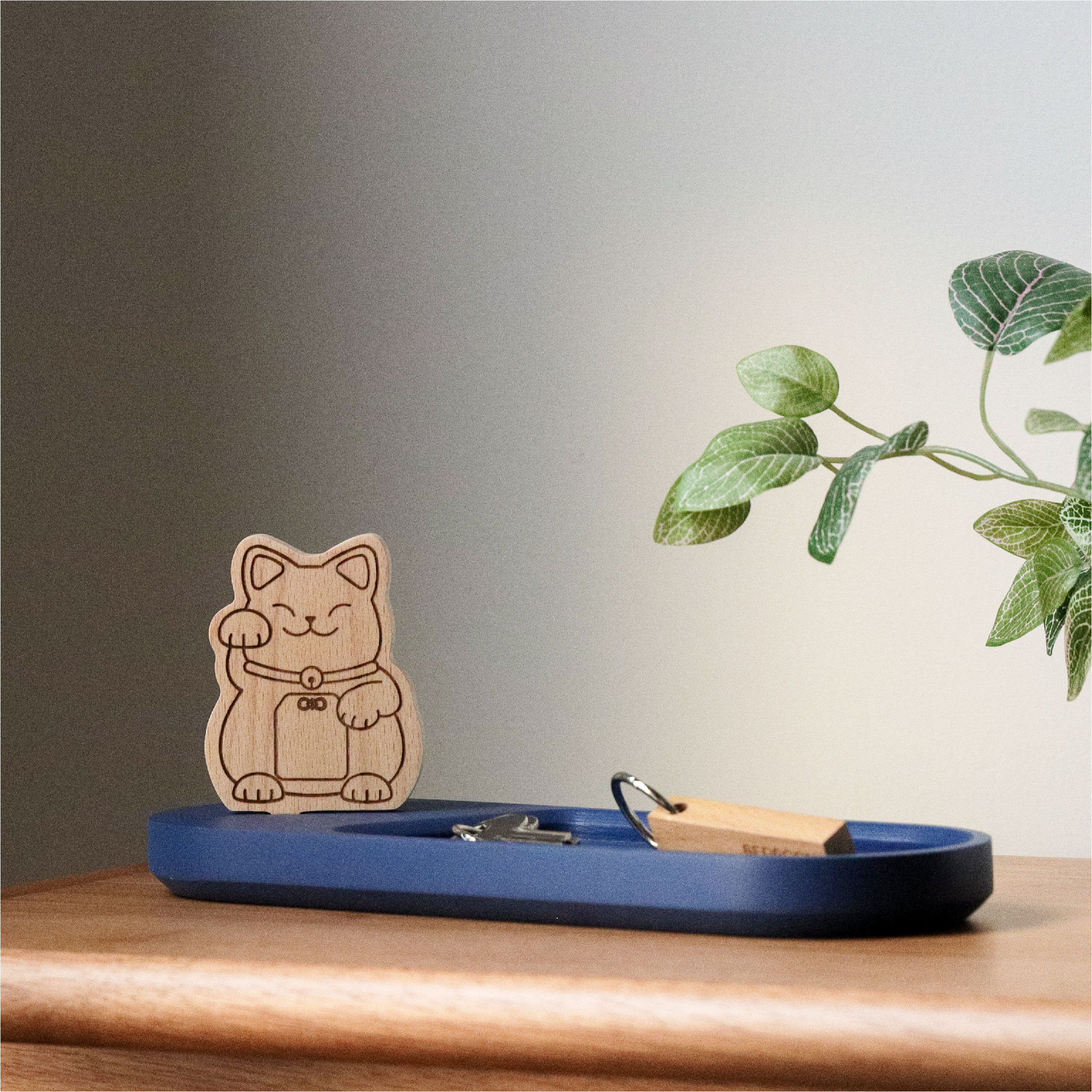 Neko -Navy Blue tray Accessory Organizer Tray