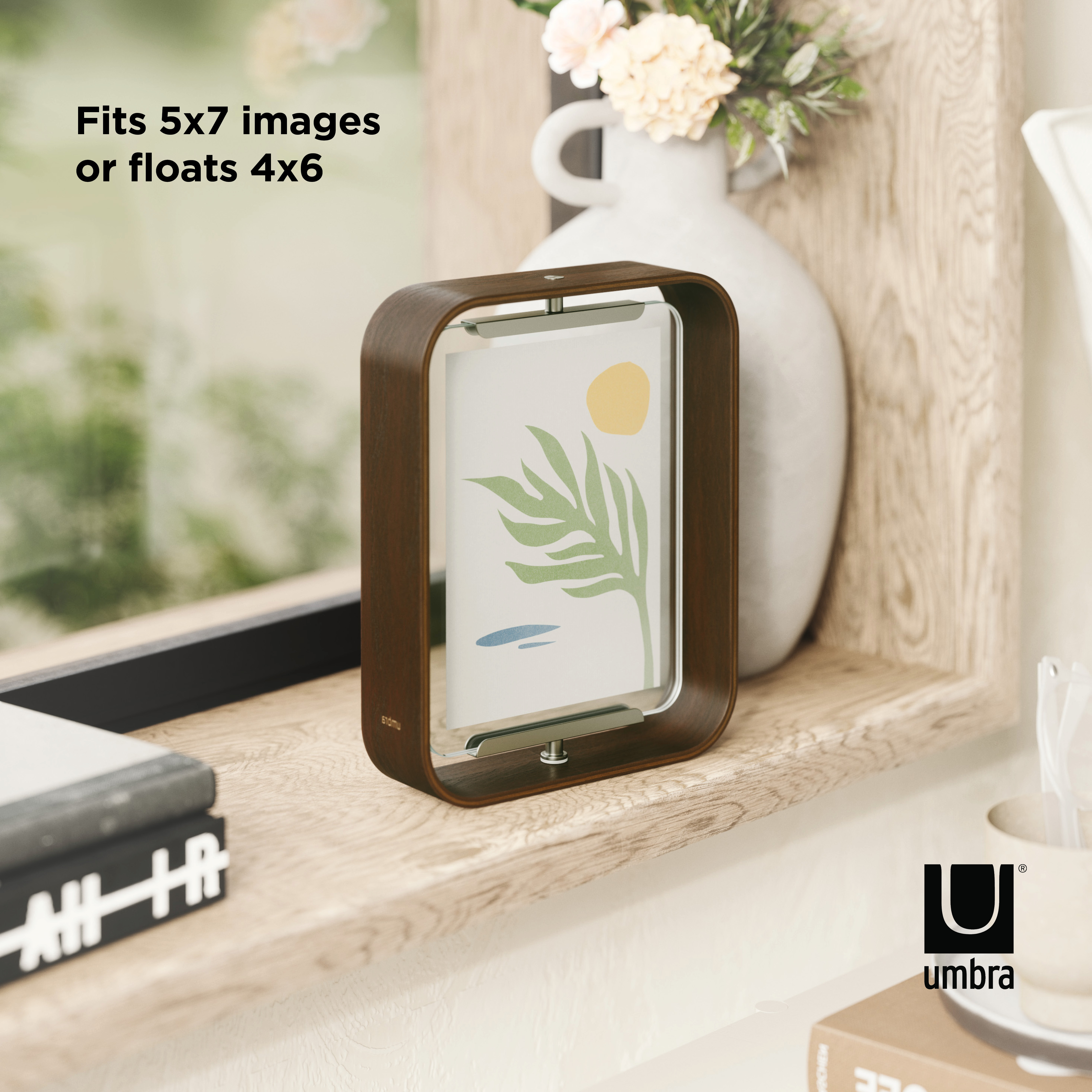 UMBRA Bellwood Desk Frame Aged Walnut