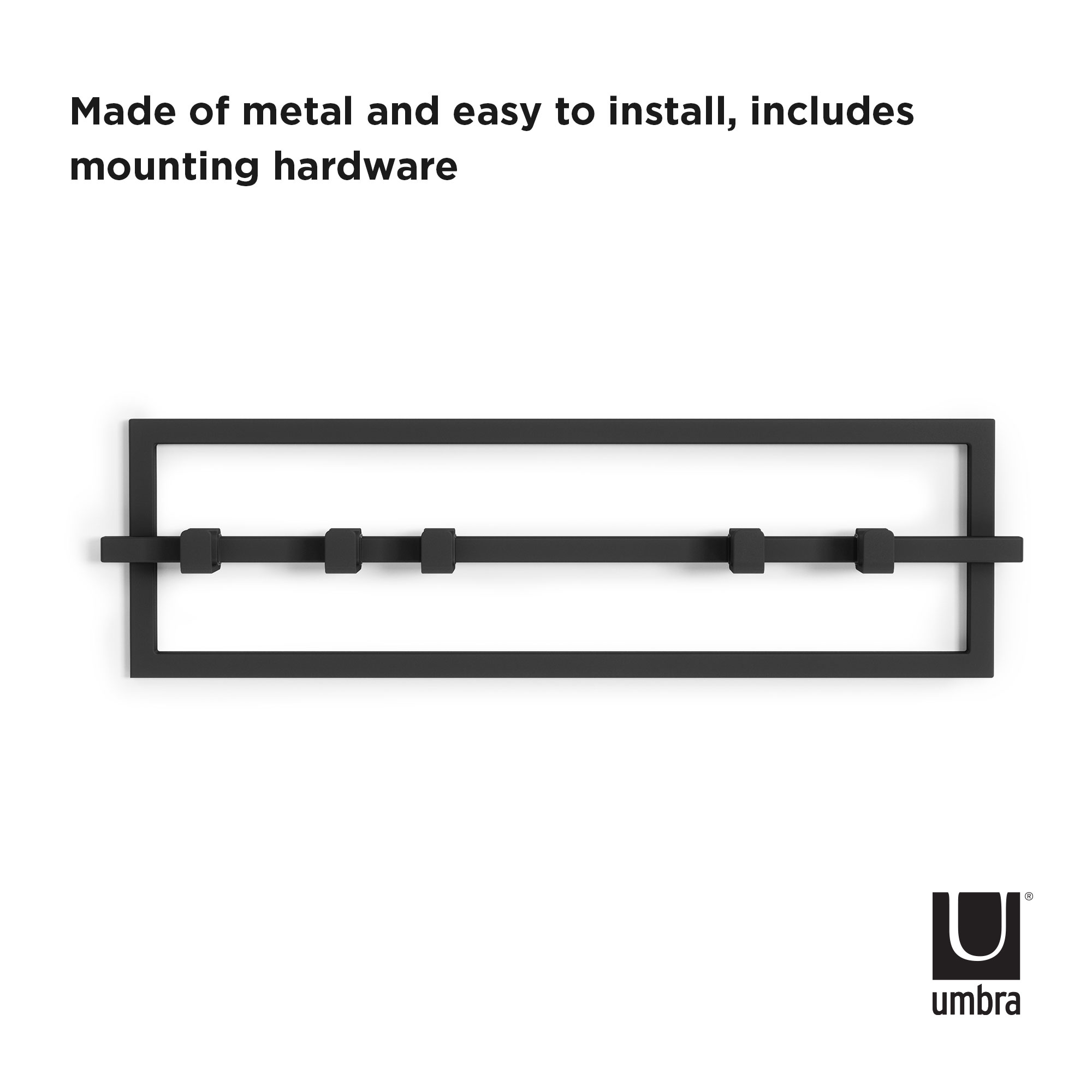 UMBRA CUBIKO 5 HOOK BLACK