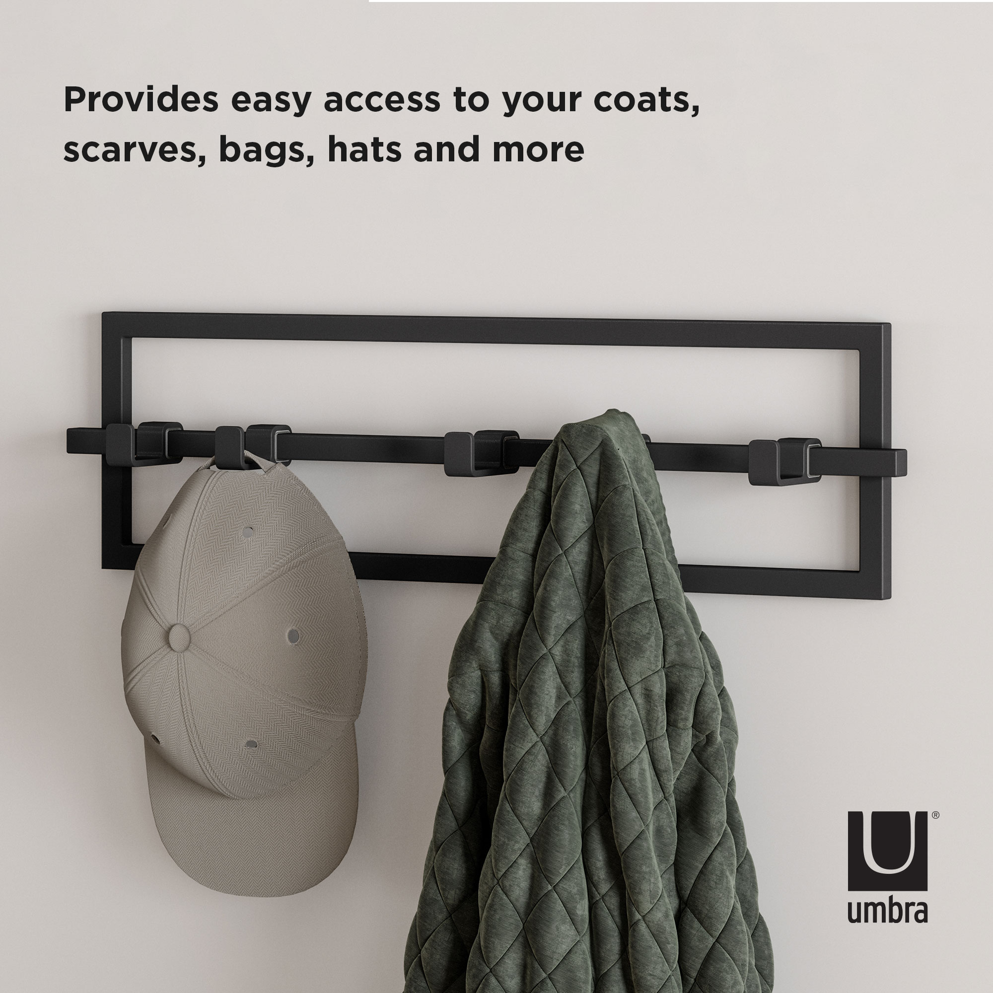 UMBRA CUBIKO 5 HOOK BLACK