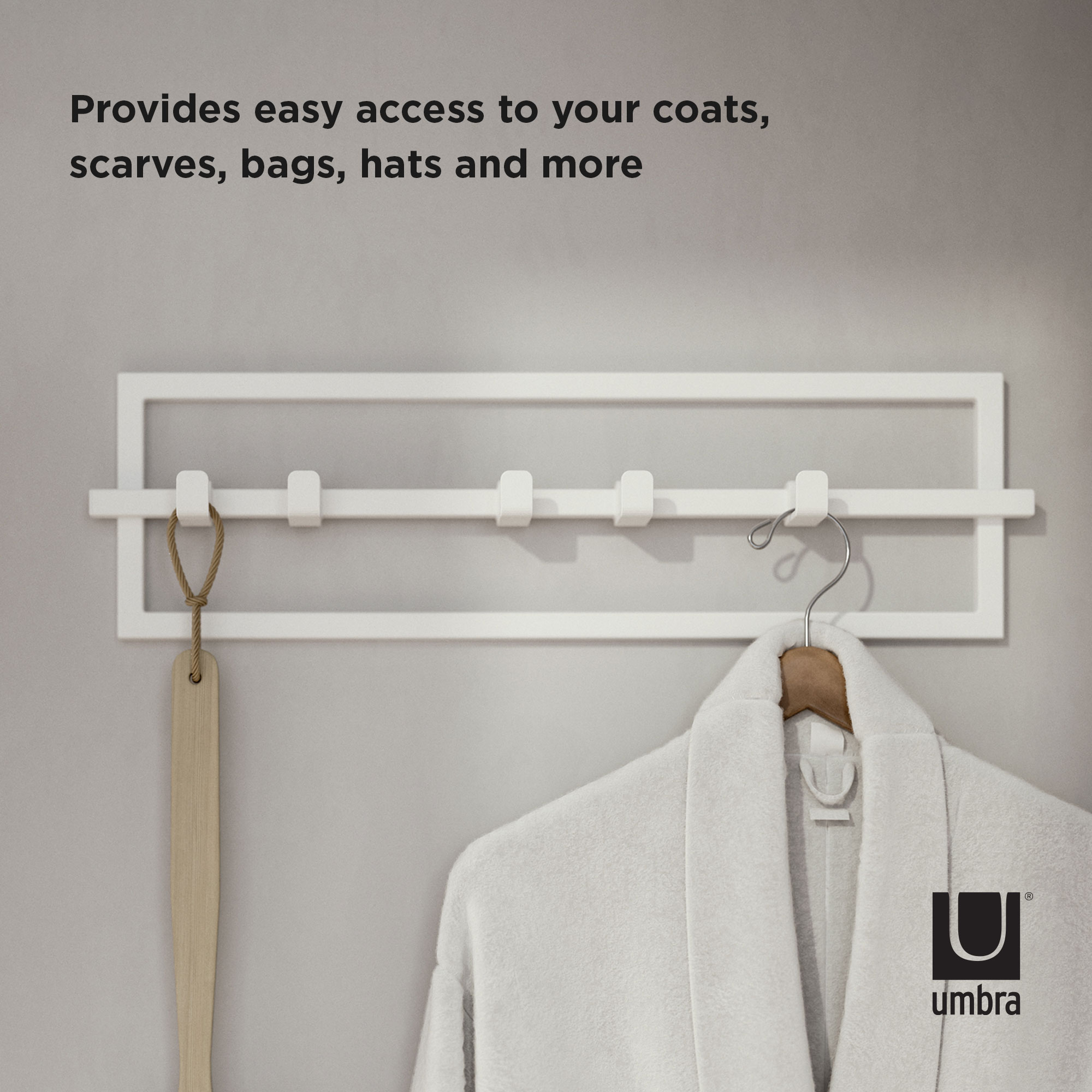 UMBRA CUBIKO 5 HOOK WHITE