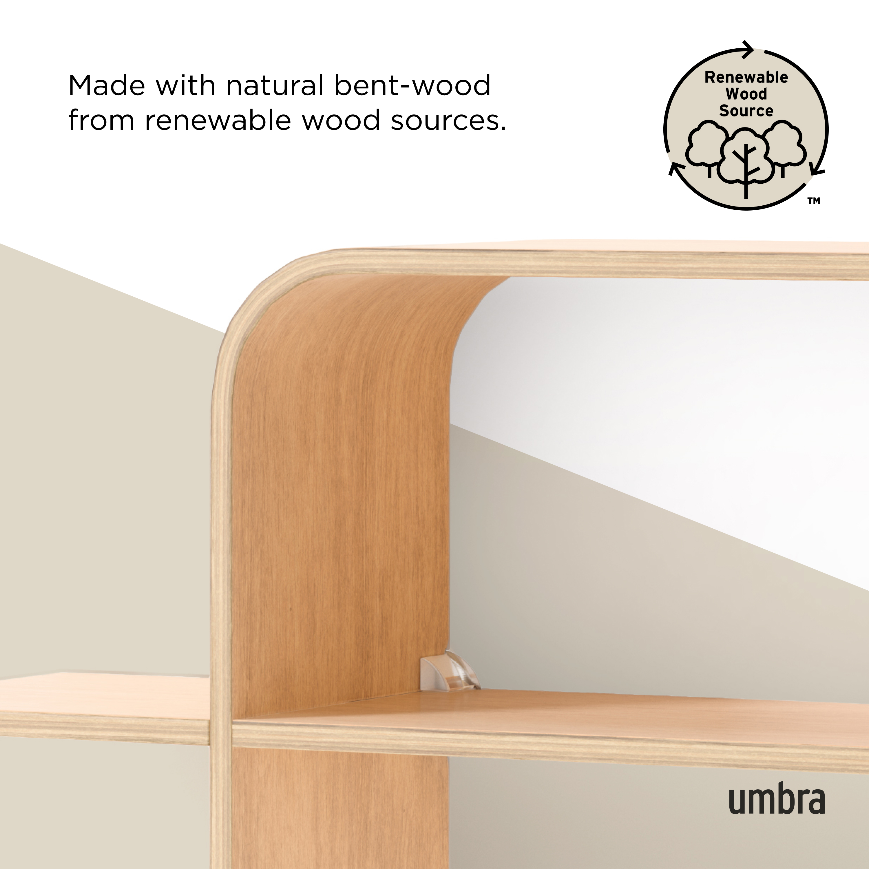 UMBRA MONTAGE SHELF Natural