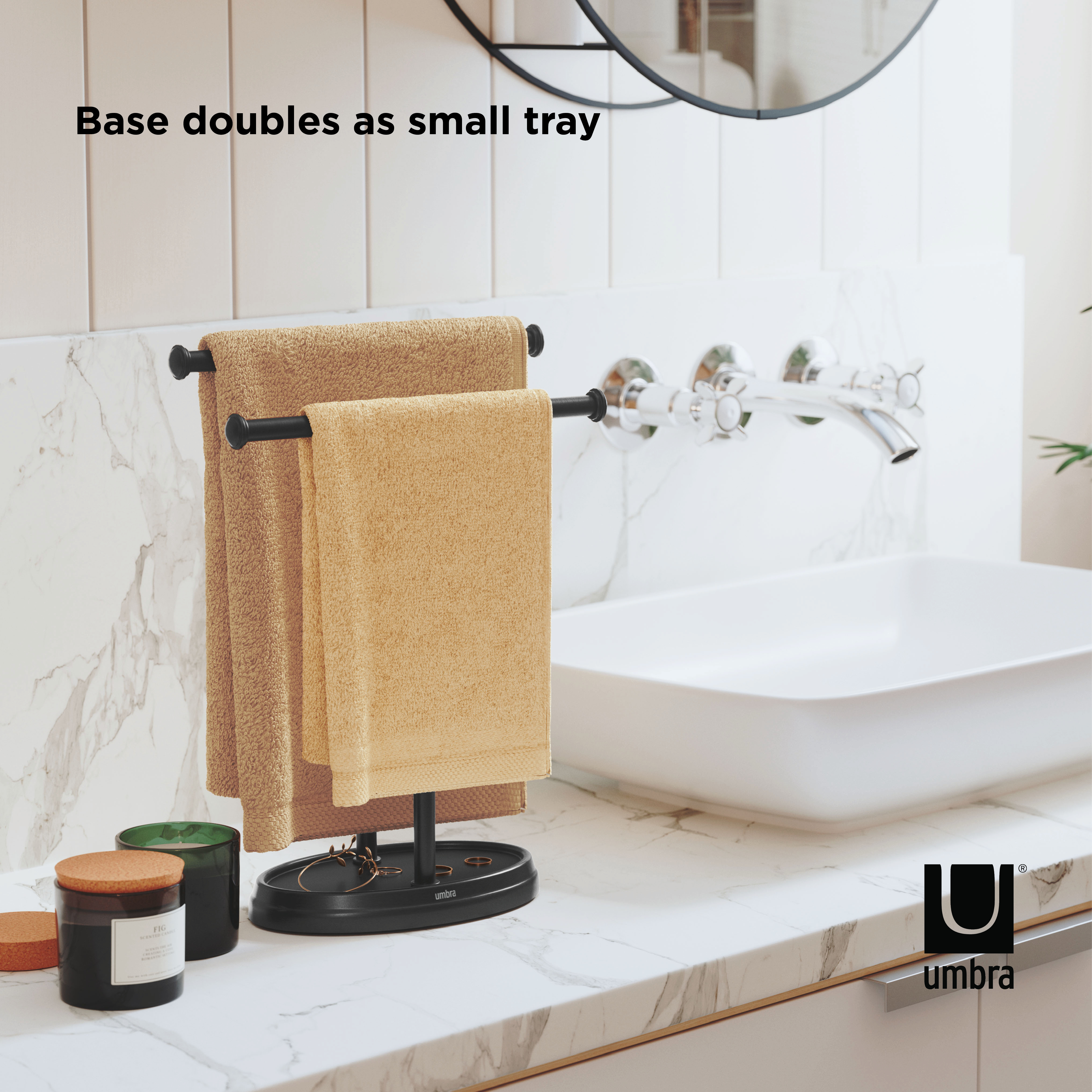 UMBRA PALM TOWEL TREE KD BLACK