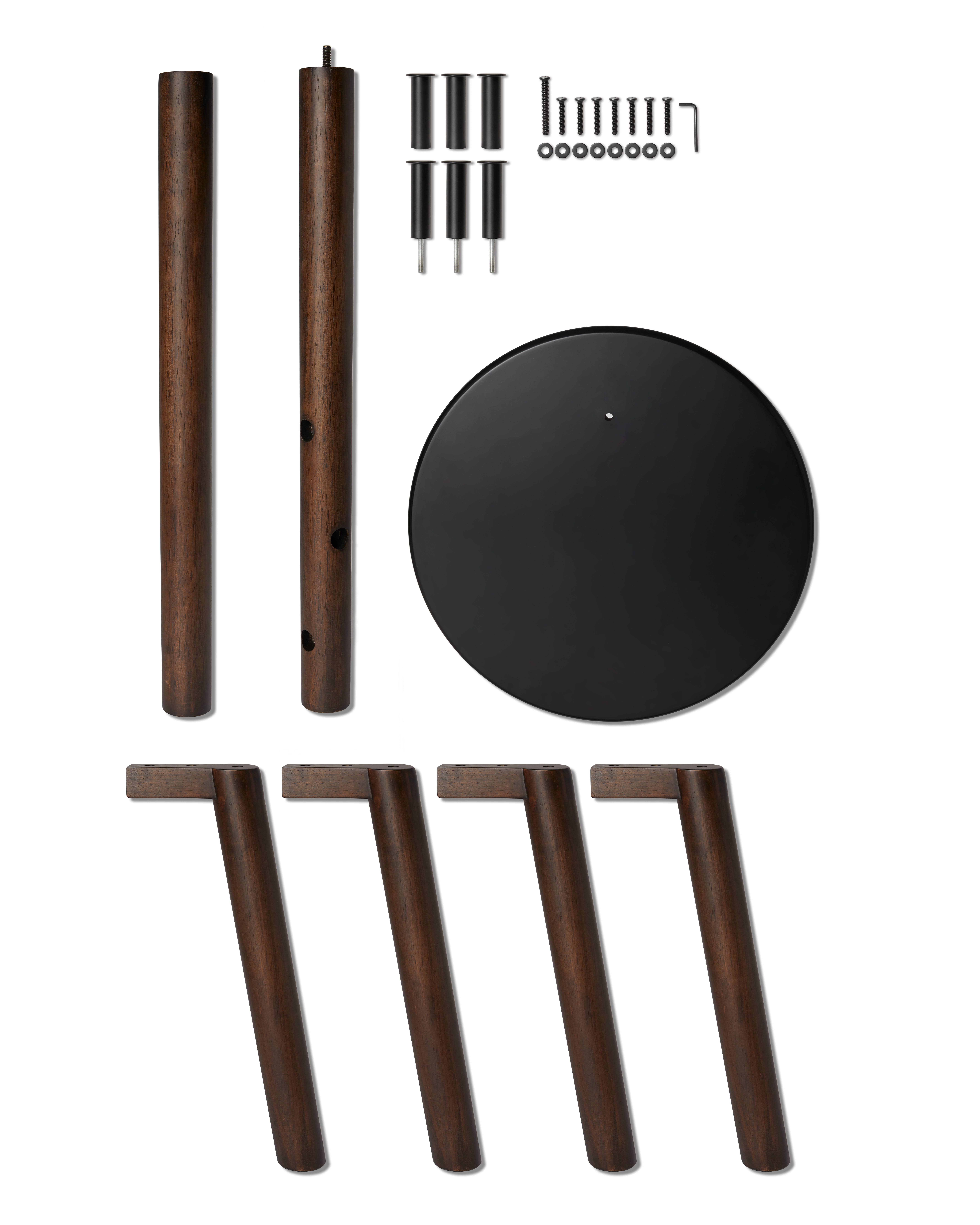 UMBRA PILLAR STOOL/COATRACK BLK/WAL