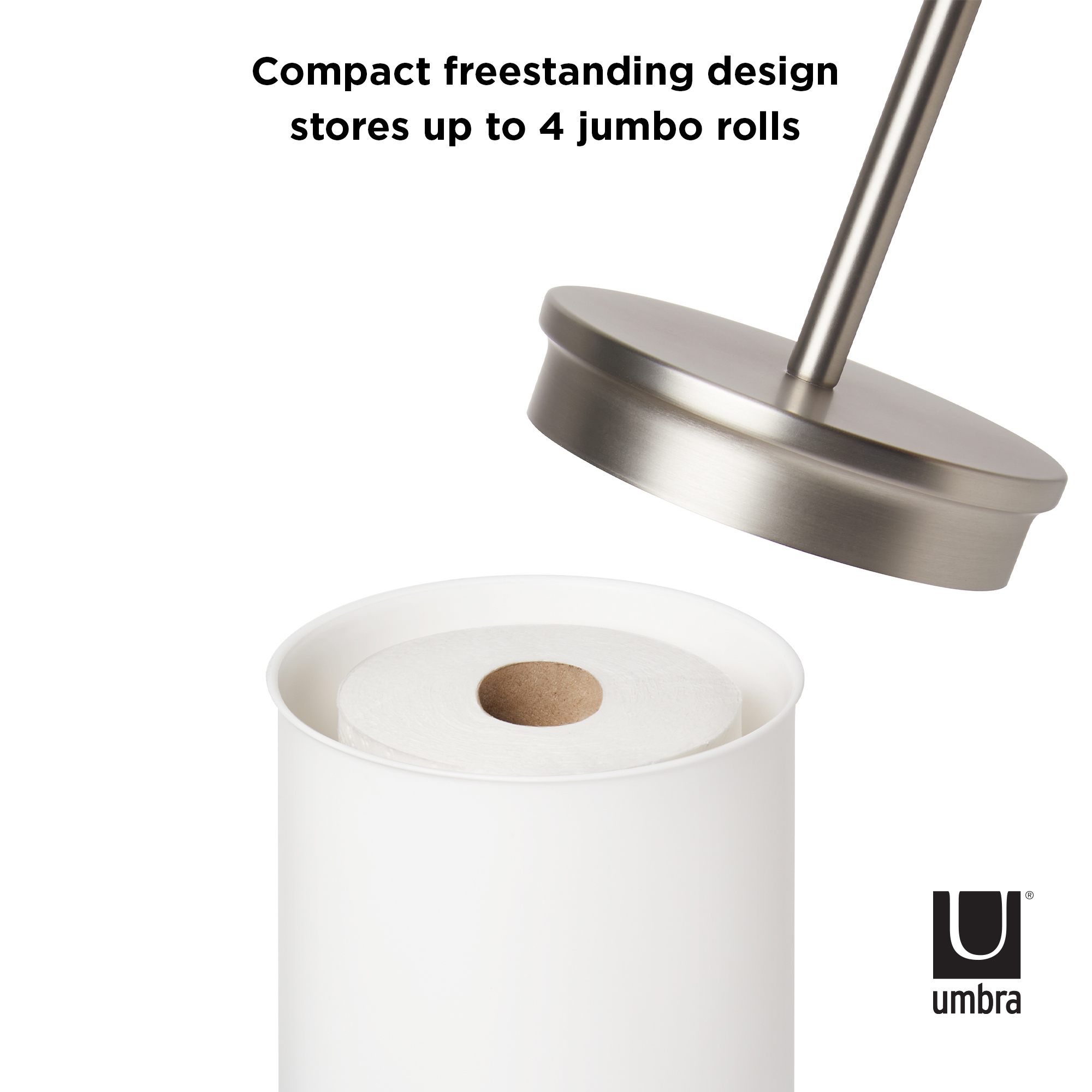 UMBRA Portaloo TP Stand WH/NK