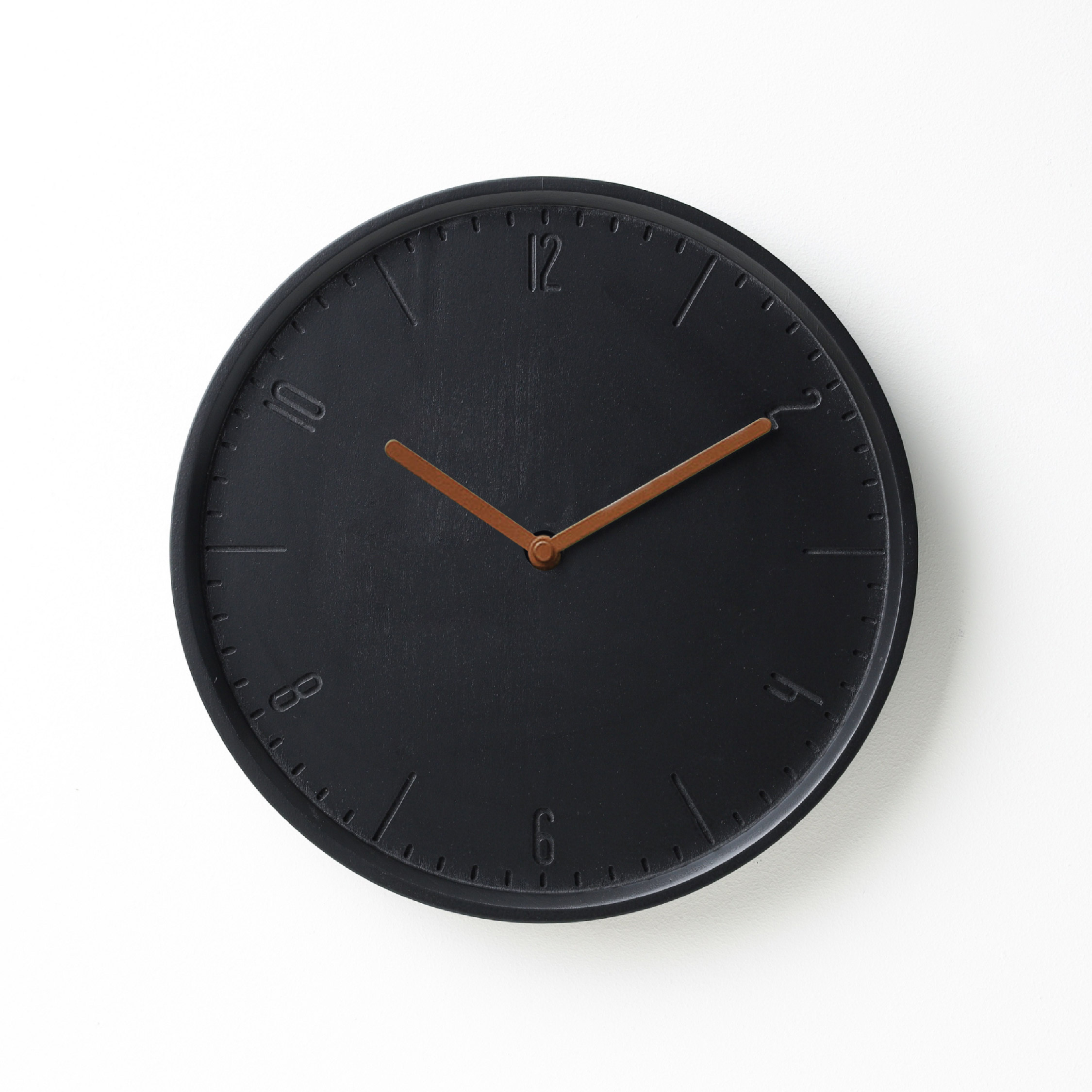 COBY-W : Charcoal Black B. | Copper H. wall clock