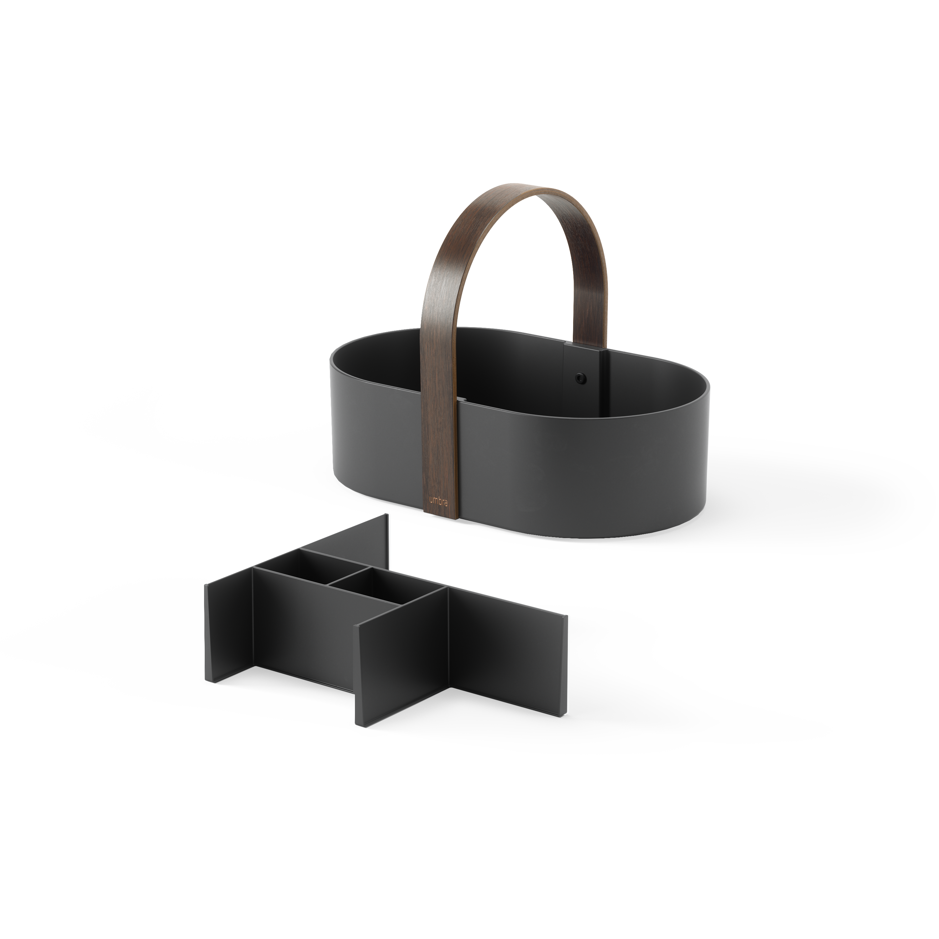 PXUB : Umbra BELLWOOD CADDY l Black/Walnut l