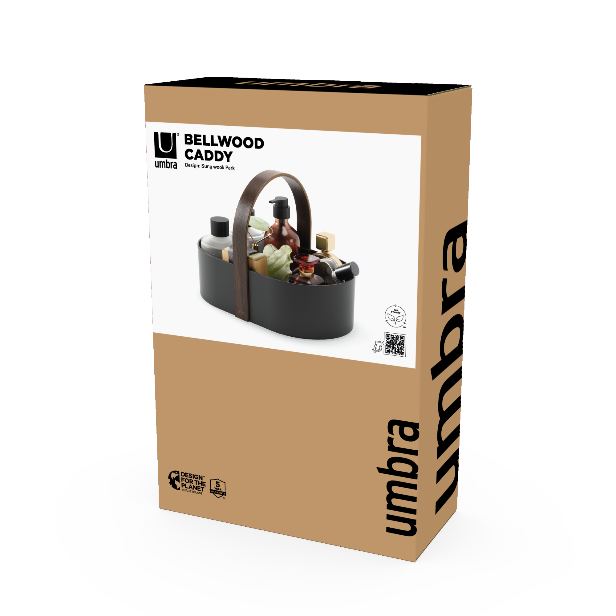 PXUB : Umbra BELLWOOD CADDY l Black/Walnut l