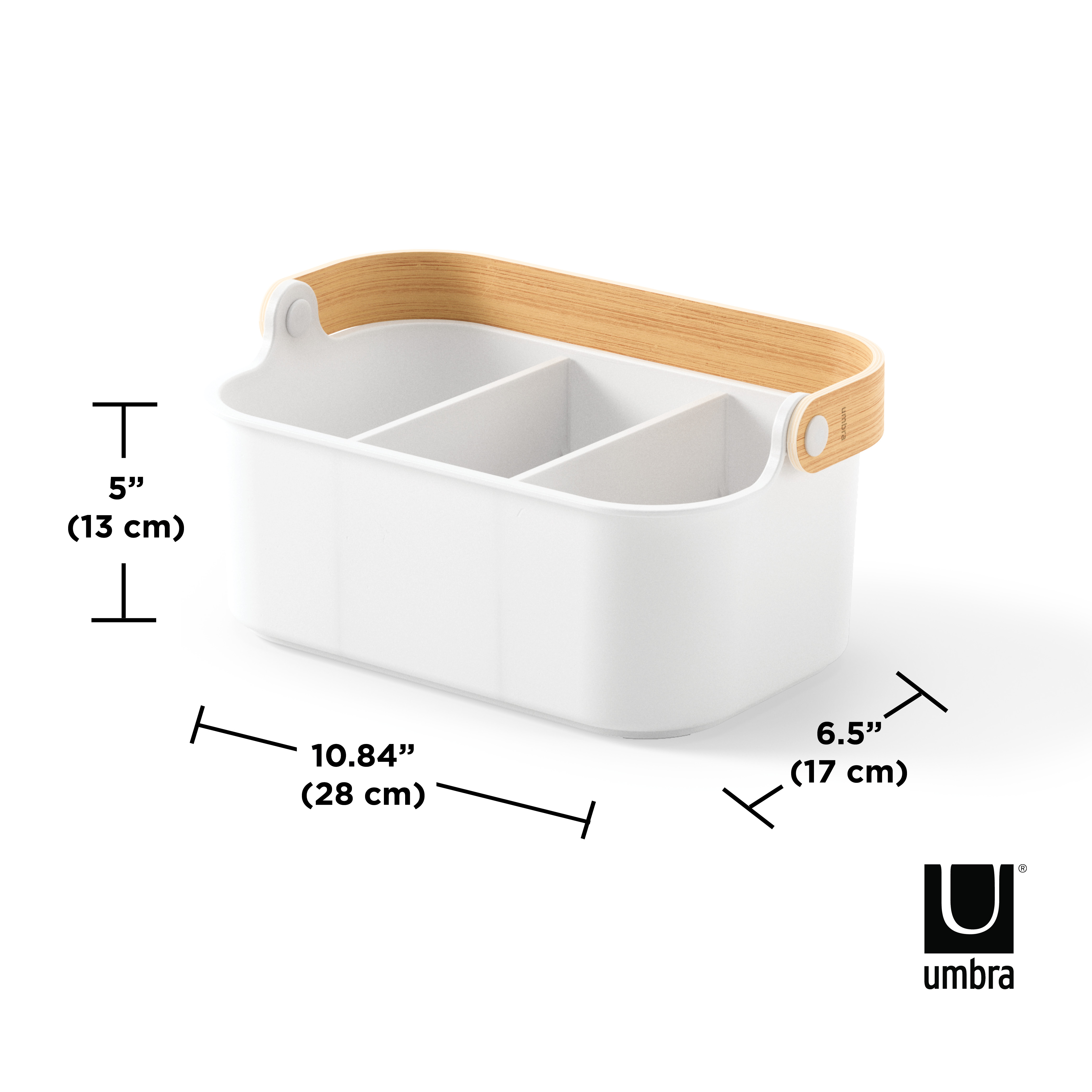 PXUB: Umbra BELLWOOD BIN 11x7 WHT/NAT