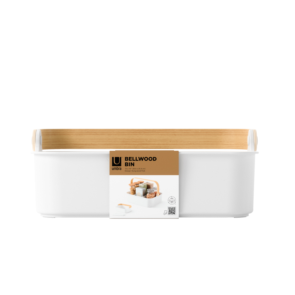 PXUB: Umbra BELLWOOD BIN 14x10 WHT/NAT