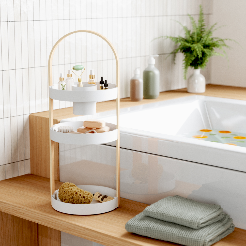 PXUB: Umbra BELLWOOD ORGANIZER WHT/NAT