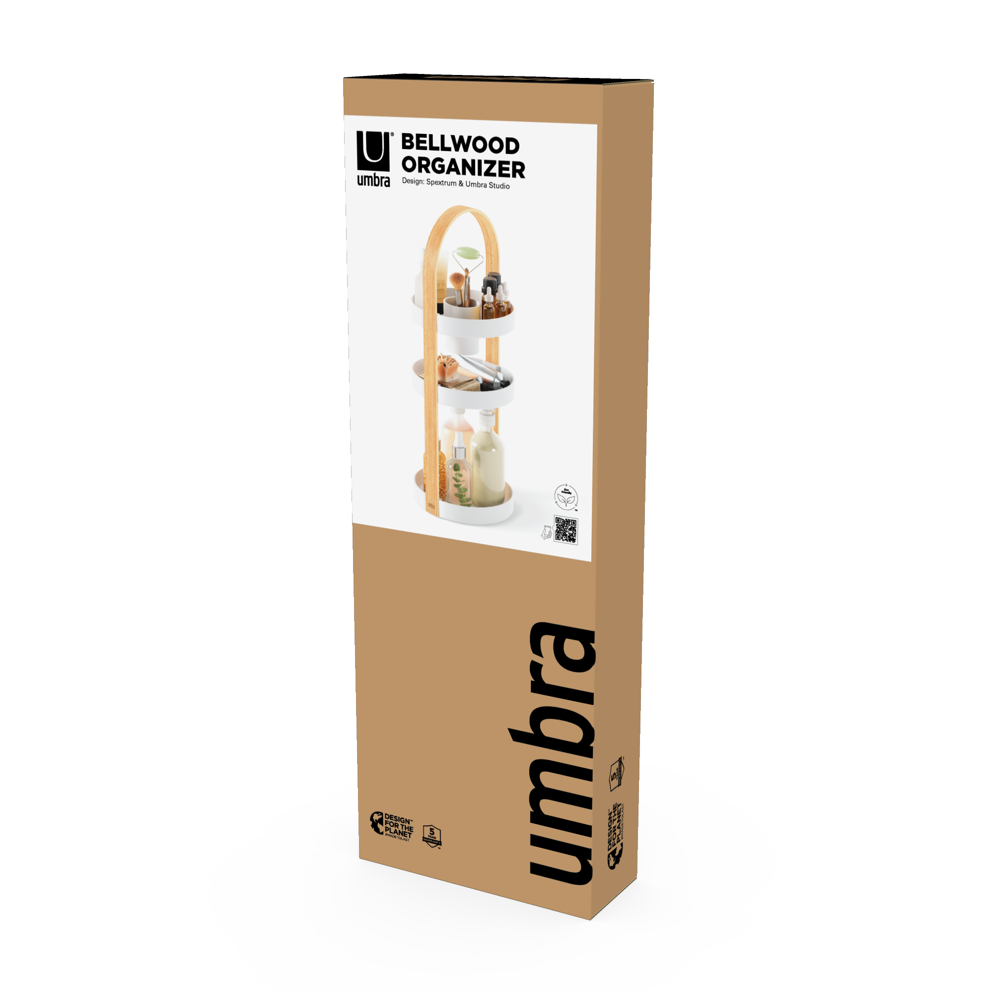 PXUB: Umbra BELLWOOD ORGANIZER WHT/NAT