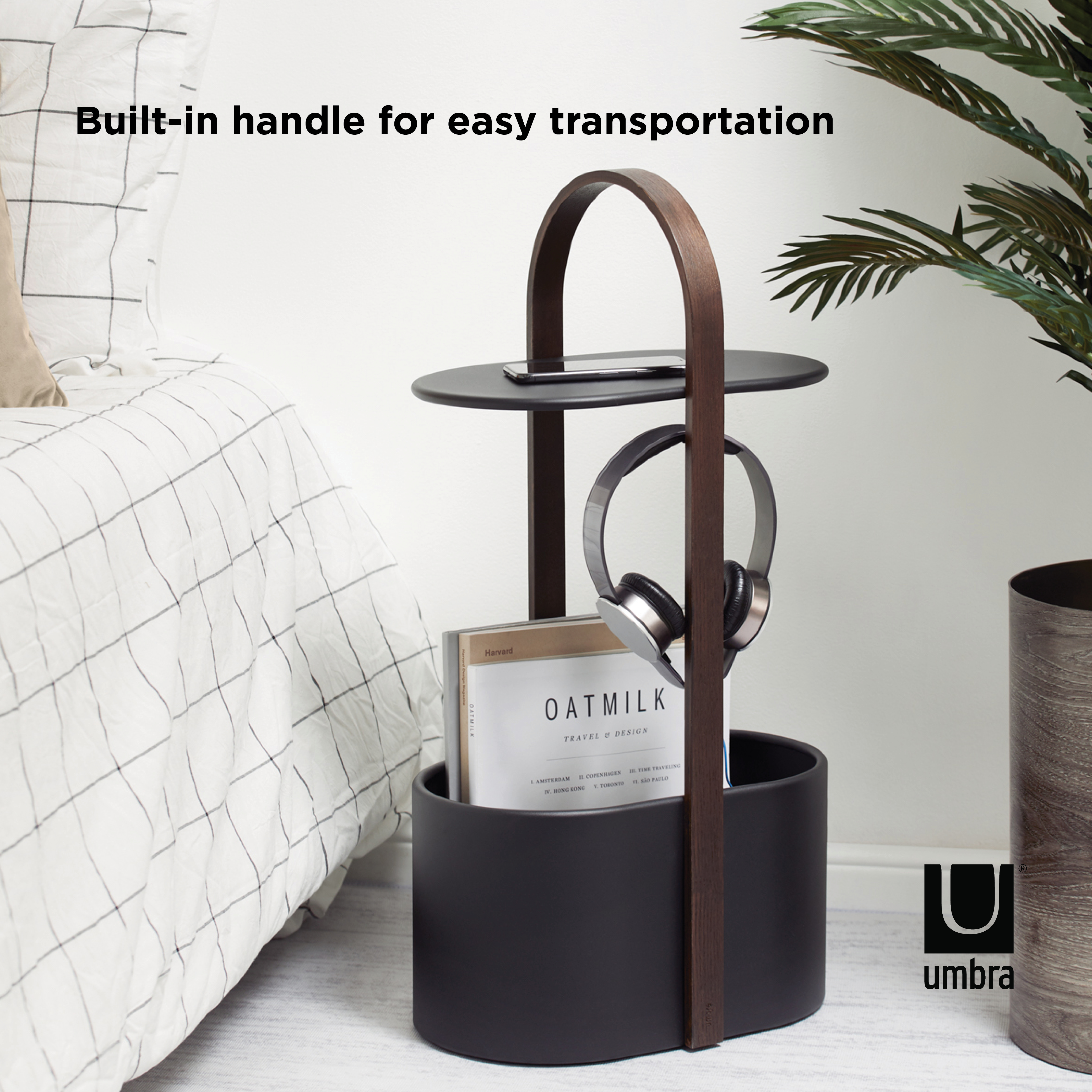 PXUB: Umbra BELLWOOD STORAGE TABLE BLK/WAL