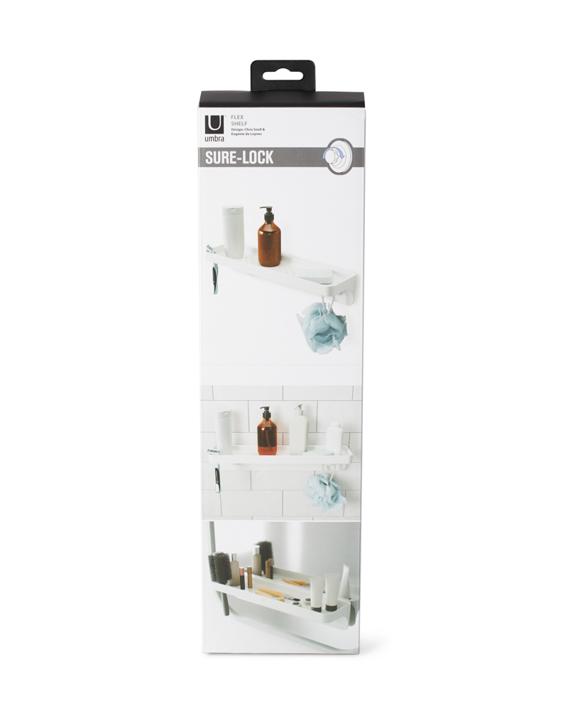 PXUB: Umbra FLEX SURE-LOCK SHELF WHITE