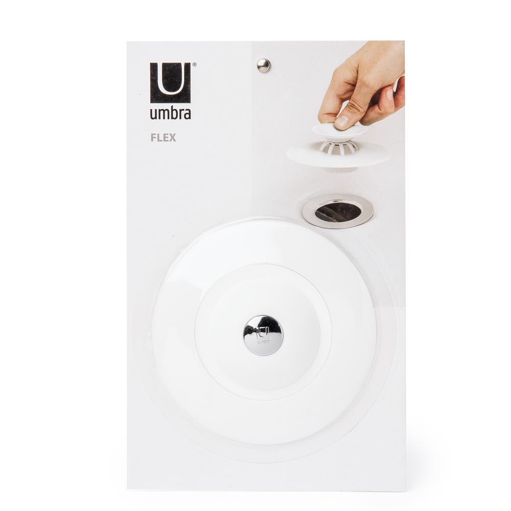 PXUB: Umbra FLEX DRN/HAIR CATCH WHITE