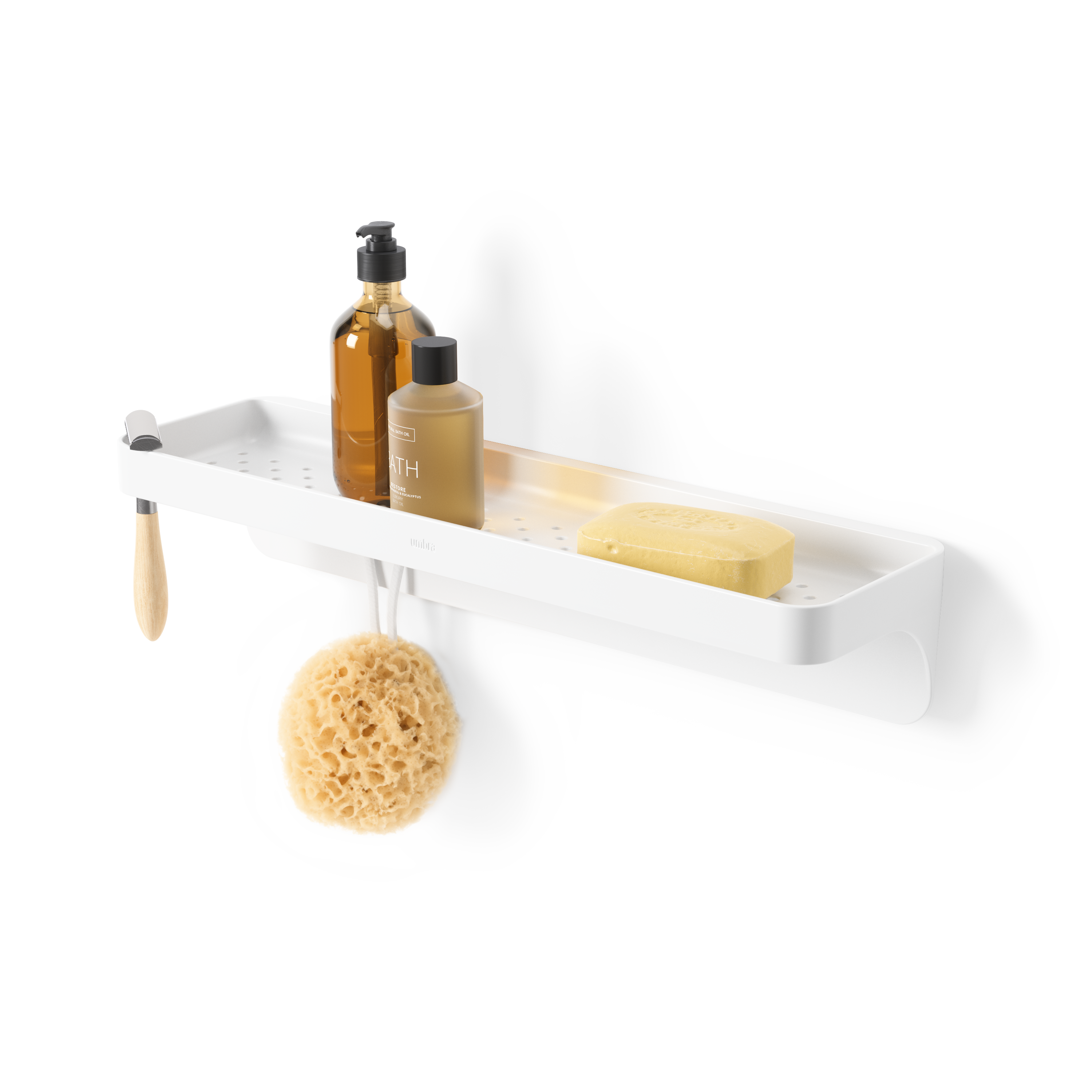 PXUB : Umbra FLEX ADHESIVE SHELF l White l