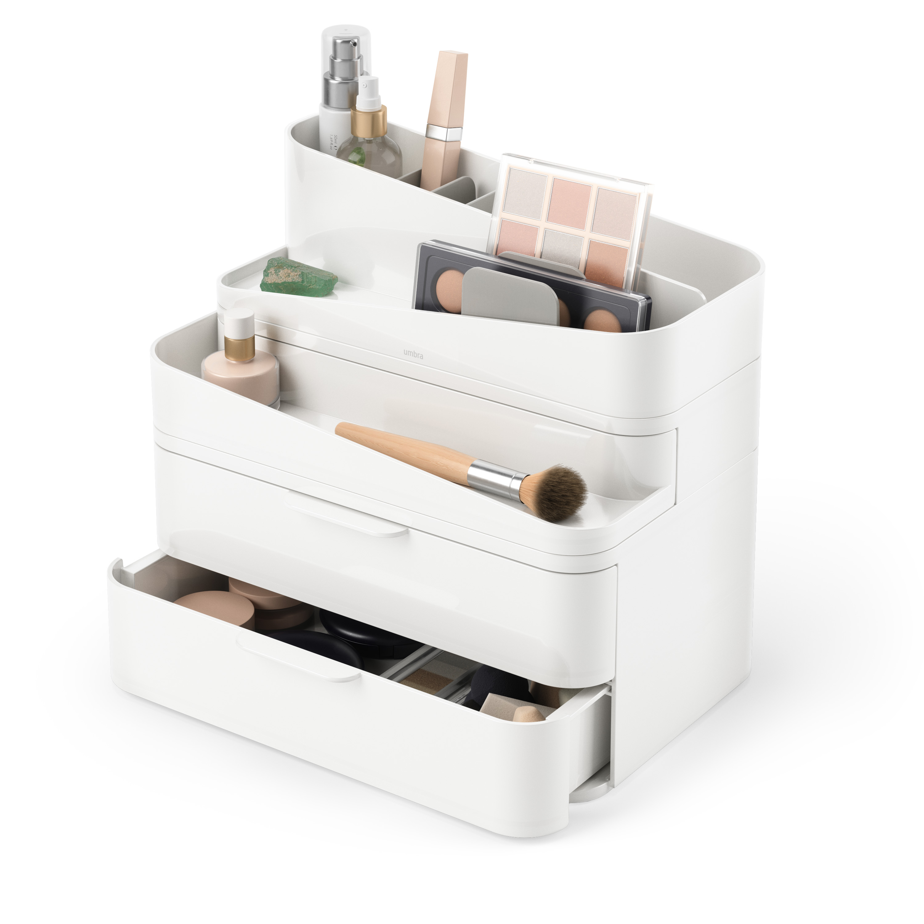 PXUB : Umbra GLAM ORGANIZER LARGE l White/Grey l