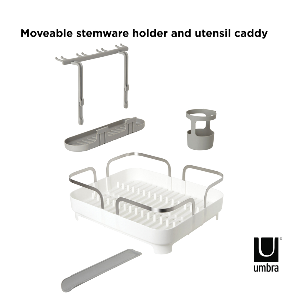 PXUB: Umbra HOLSTER DISH RACK WHITE