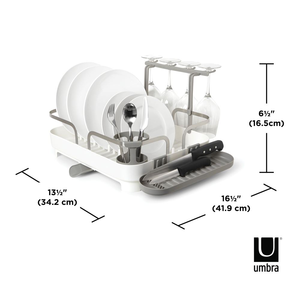 PXUB: Umbra HOLSTER DISH RACK WHITE