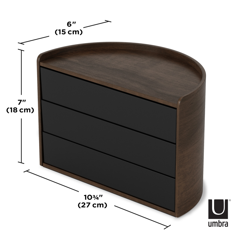 PXUB: Umbra MOONA STORAGE BOX BLK/WAL