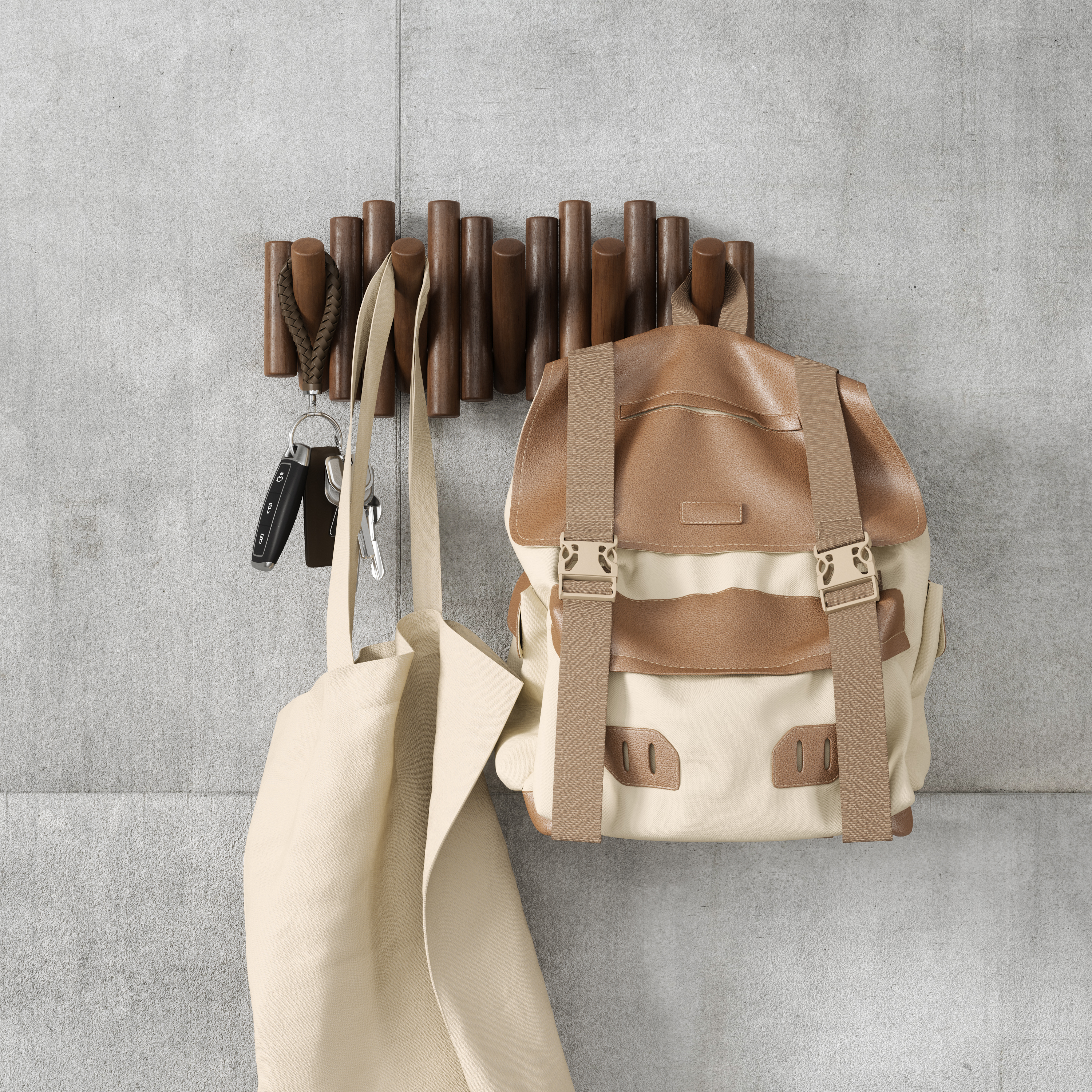 PXUB : Umbra PICKET RAIL HOOK l Age Walnut l