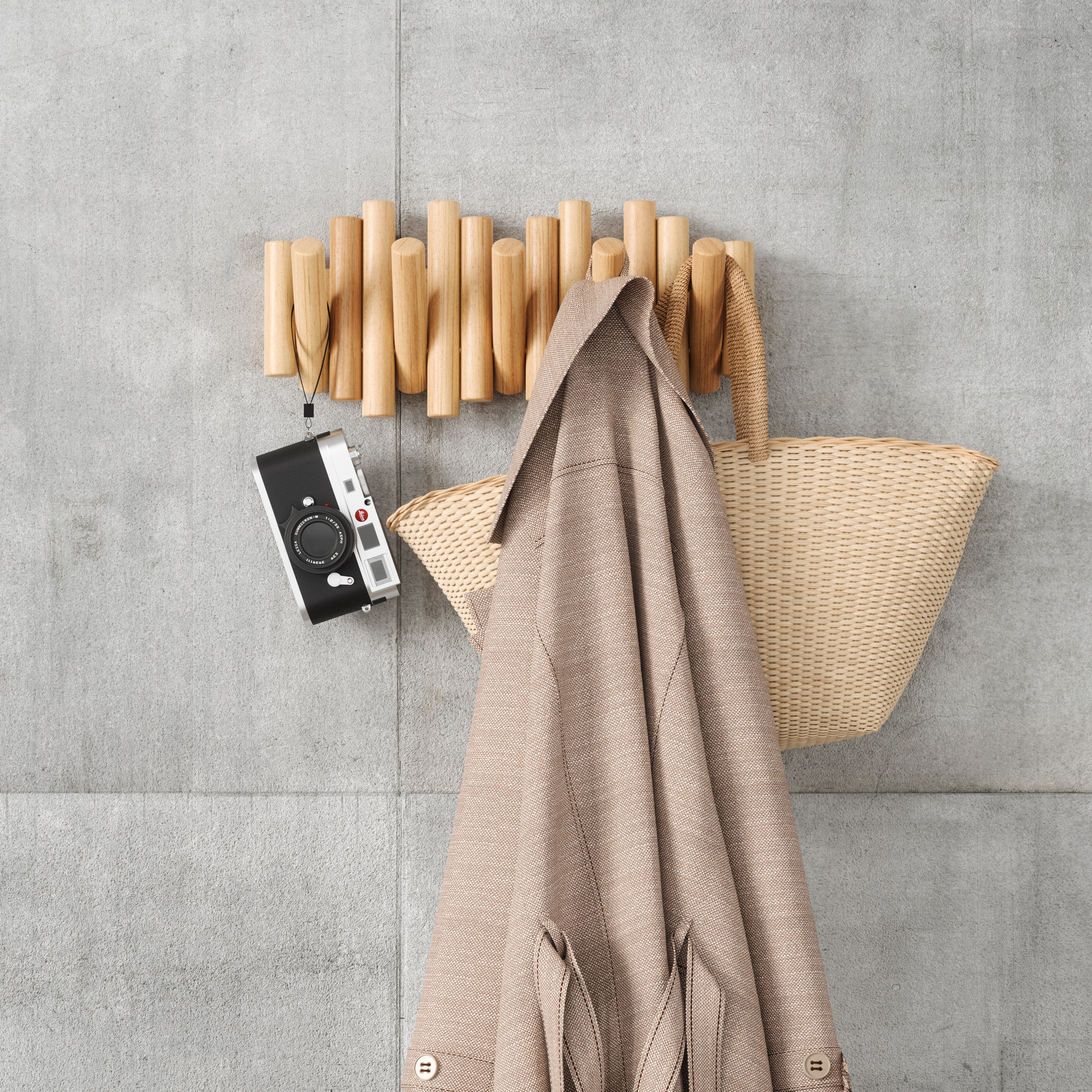 PXUB : Umbra PICKET RAIL HOOK l Natural l