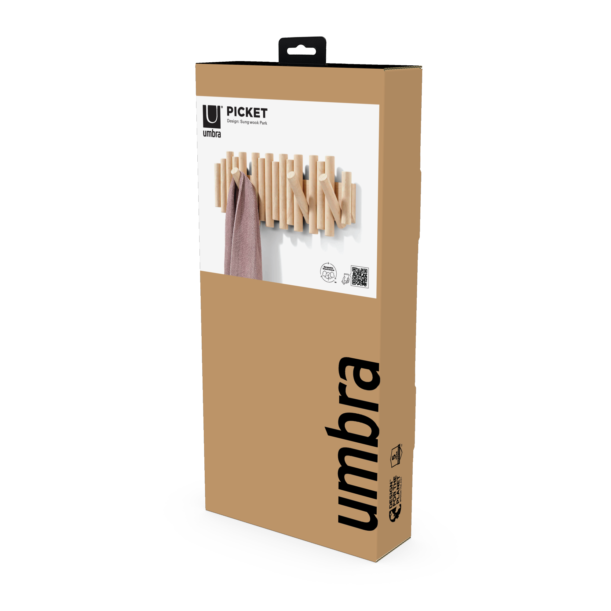 PXUB : Umbra PICKET RAIL HOOK l Natural l