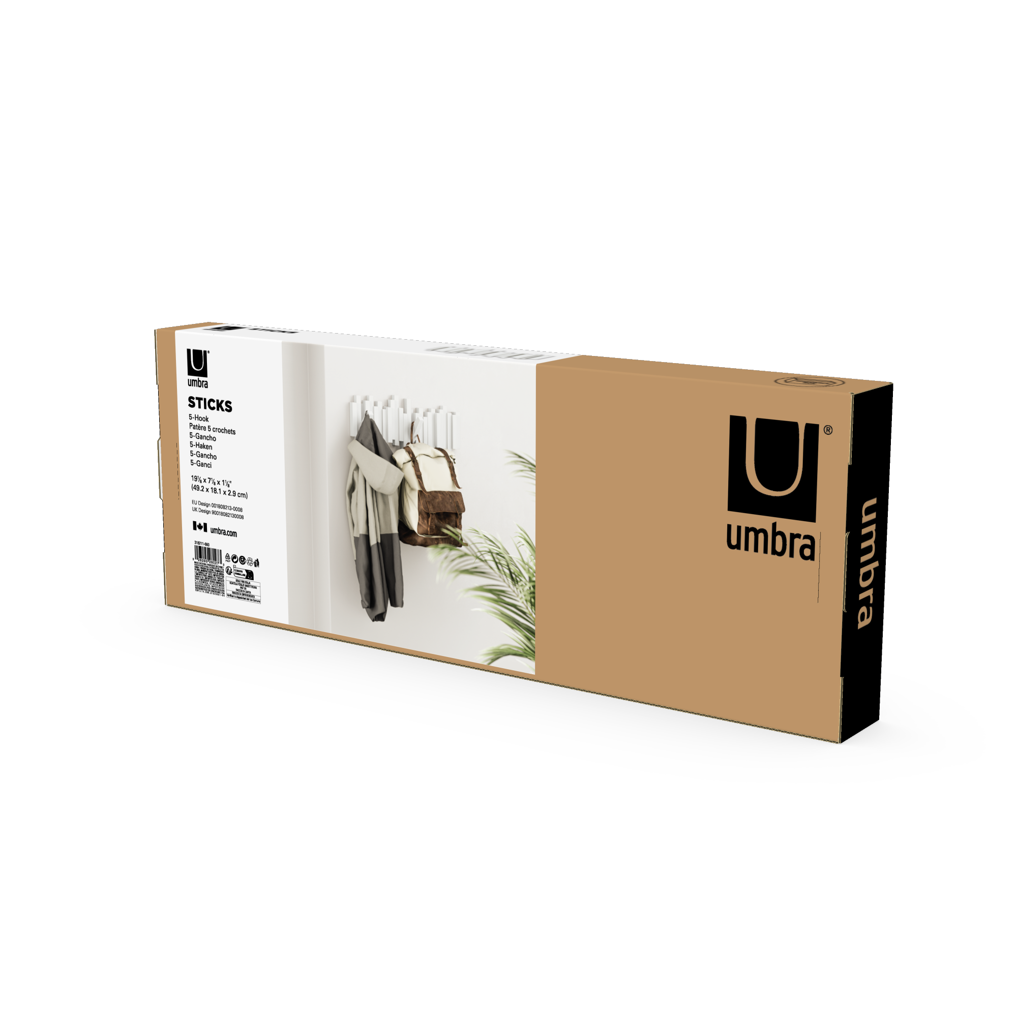 PXUB: Umbra STICKS MULTI HOOK WHITE