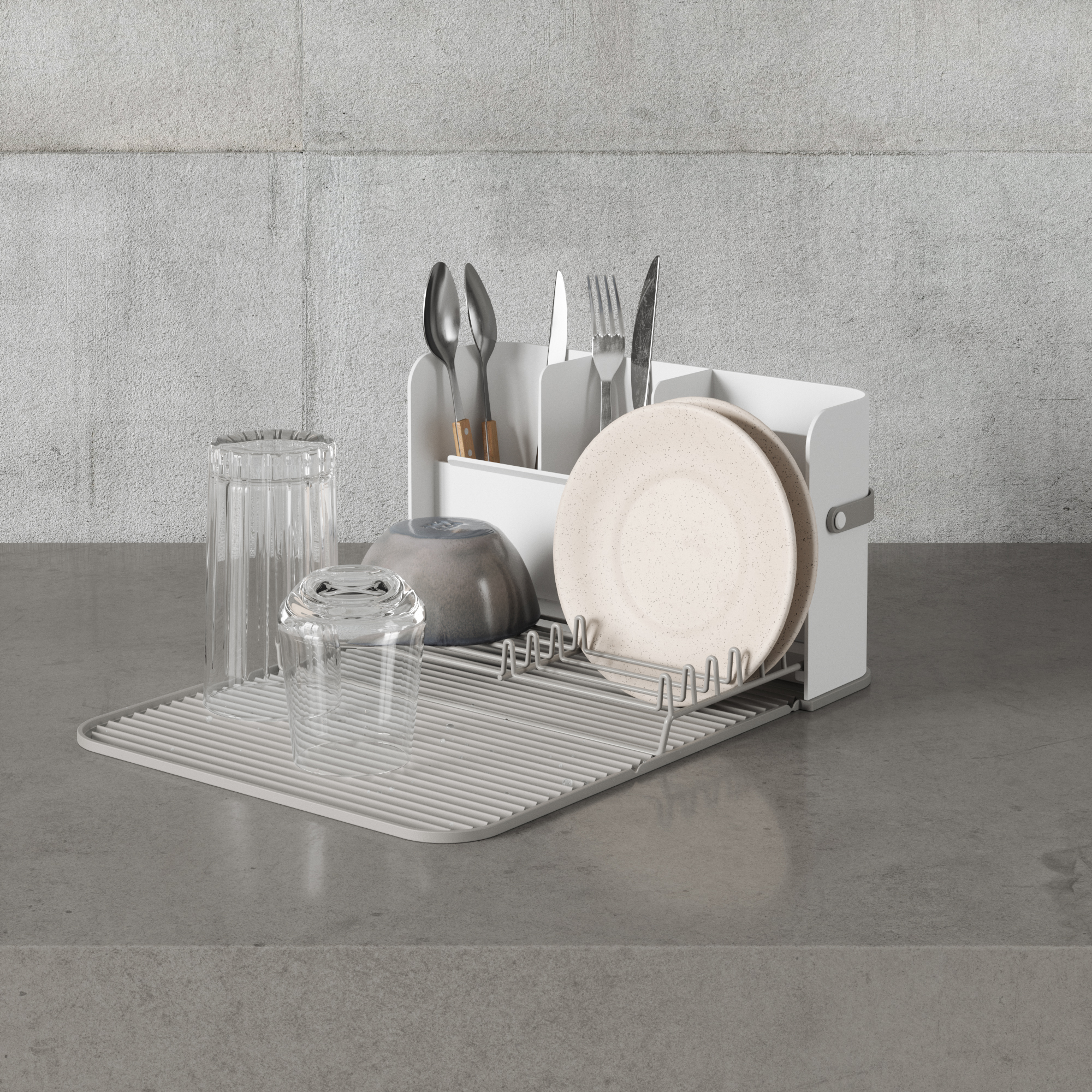PXUB : Umbra SLING DISHRACK l White/Grey l