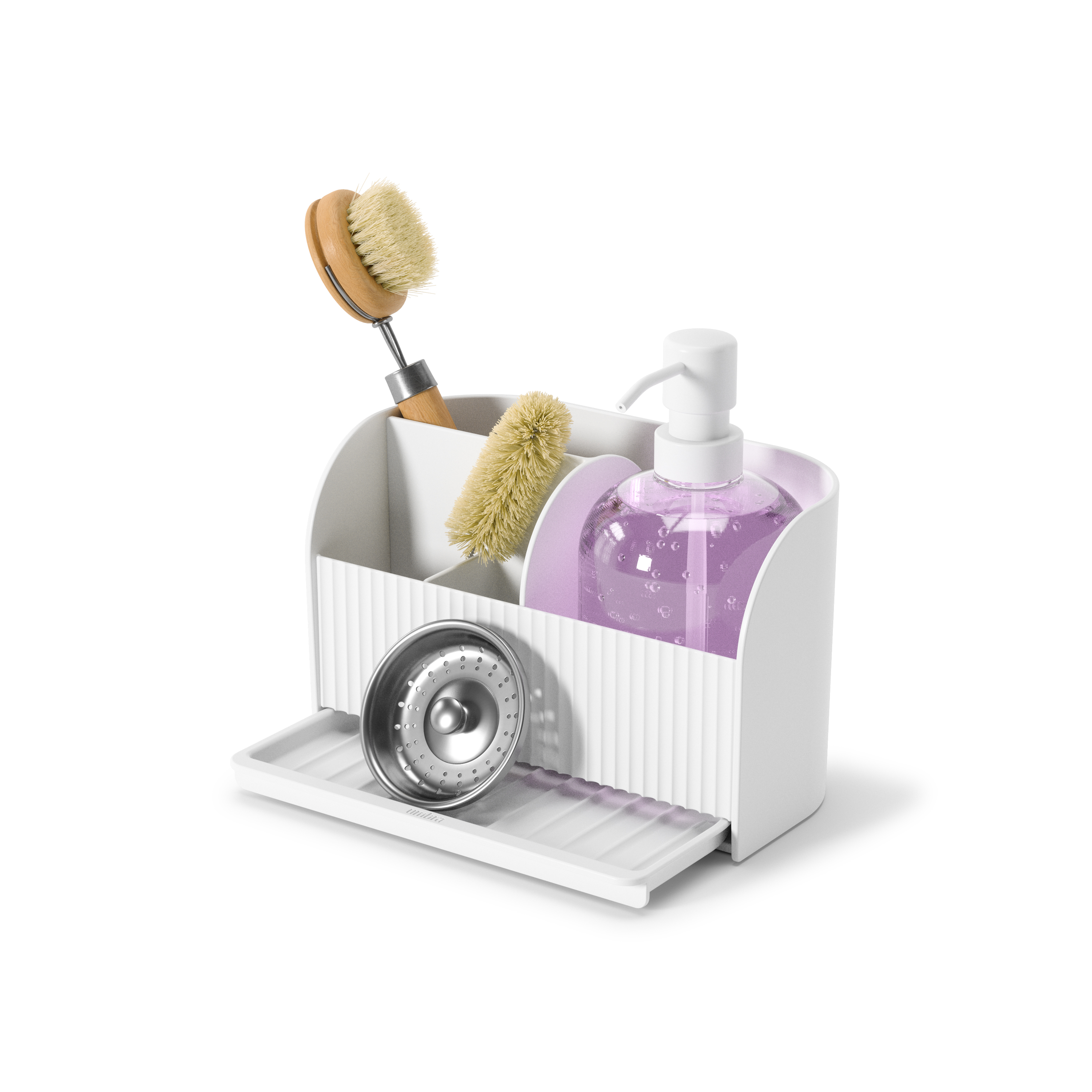 PXUB : Umbra SLING SINK CADDY W/PUMP l White l