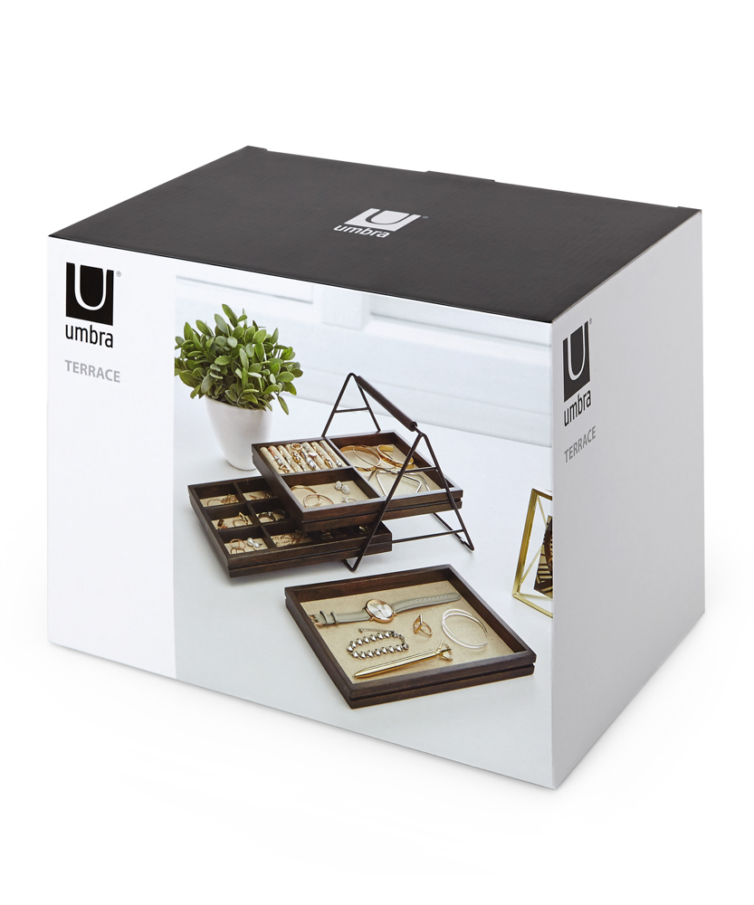 PXUB: Umbra TERRACE JWL TRAY BLK/WAL