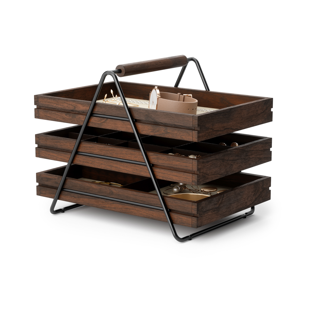 PXUB: Umbra TERRACE JWL TRAY BLK/WAL