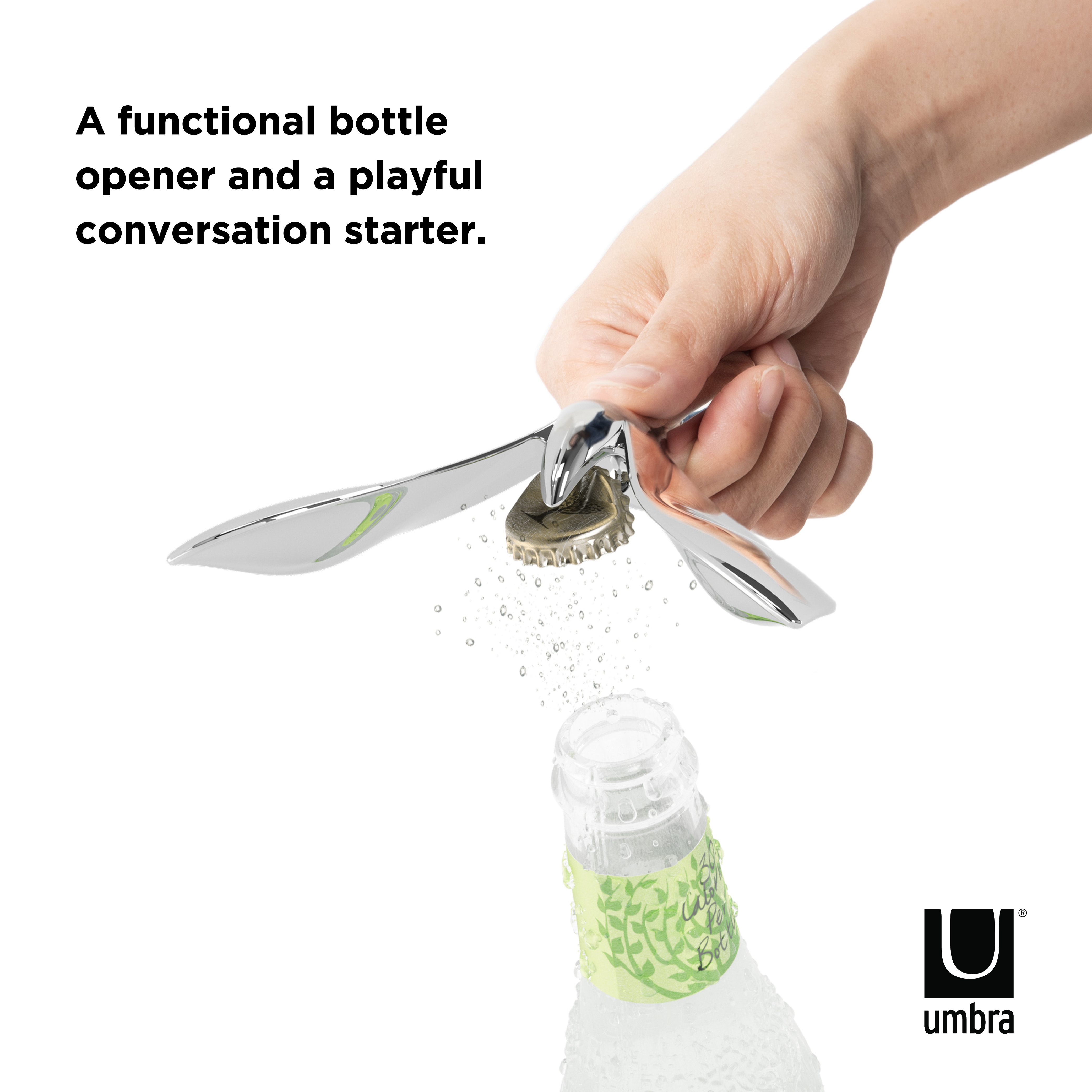 PXUB : Umbra TIPSY BOTTLE OPENER 1/5 l CHROME l