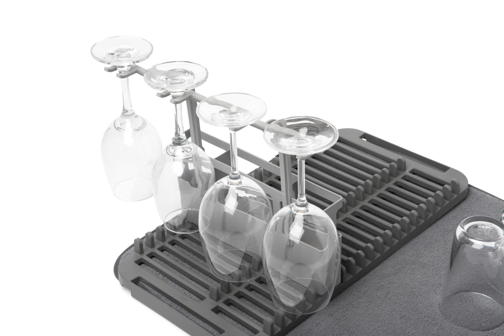 PXUB: Umbra UDRY DISHRACK W/ DRY MAT CHARCOAL