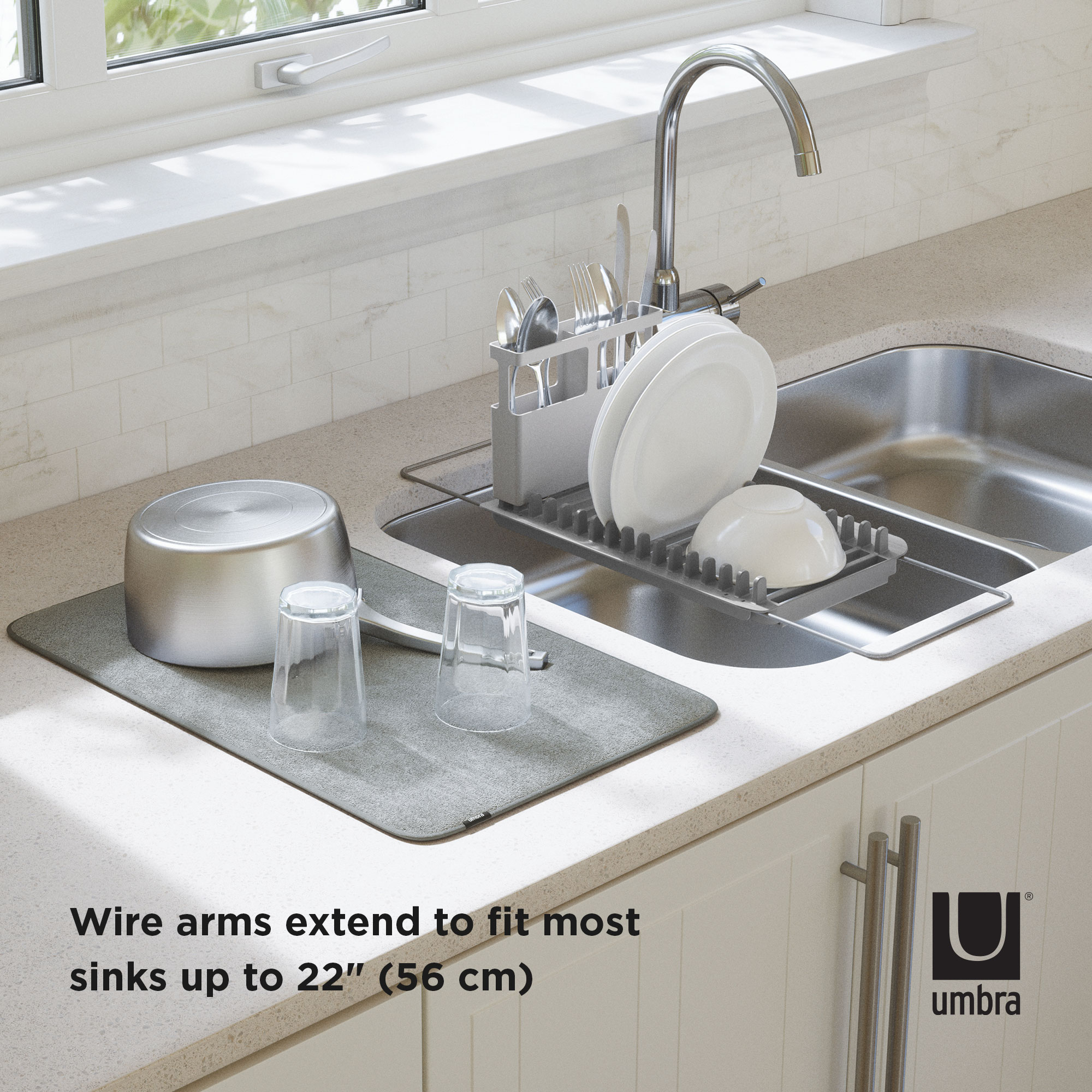 PXUB: Umbra UDRY OVER THE SINK CHARCOAL