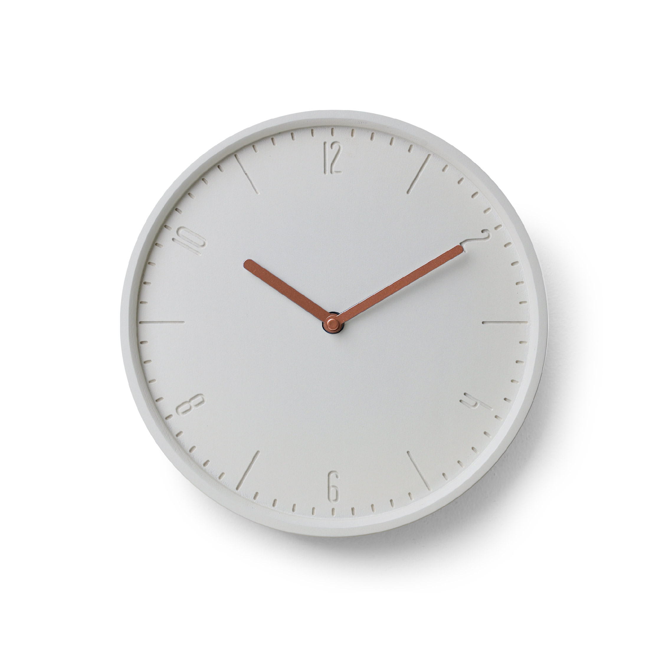 COBY-W : White B. | Copper H. wall clock