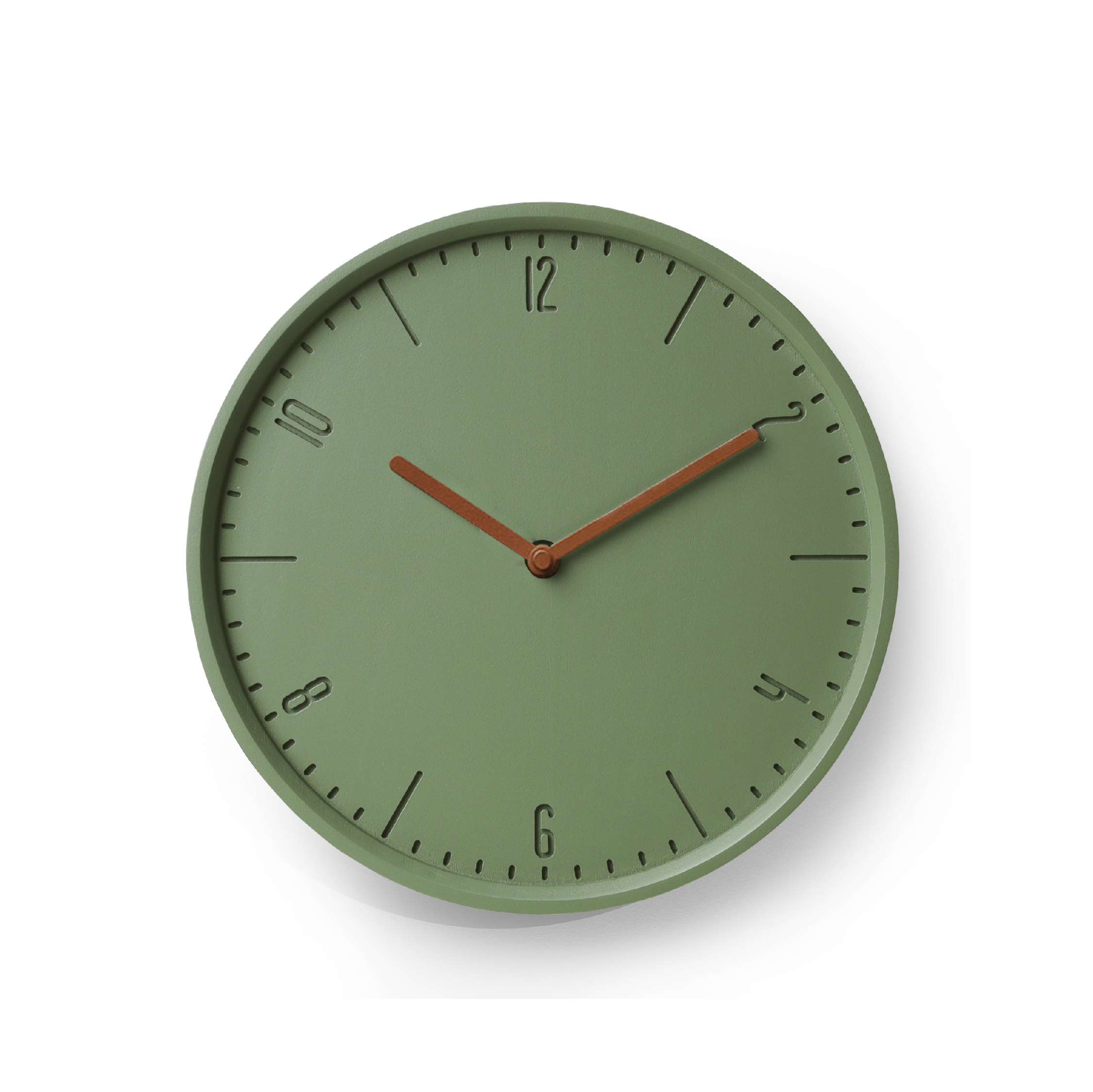 COBY-W-Green B. | Copper H. wall clock