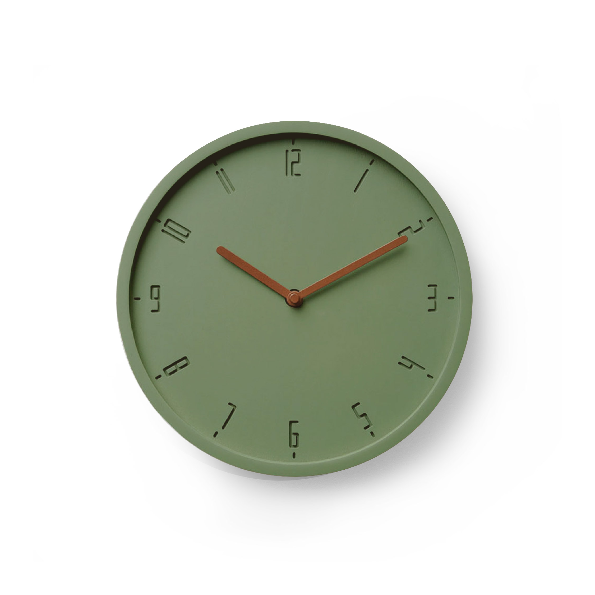 TIMY-C-Green B. | Copper H. wall clock