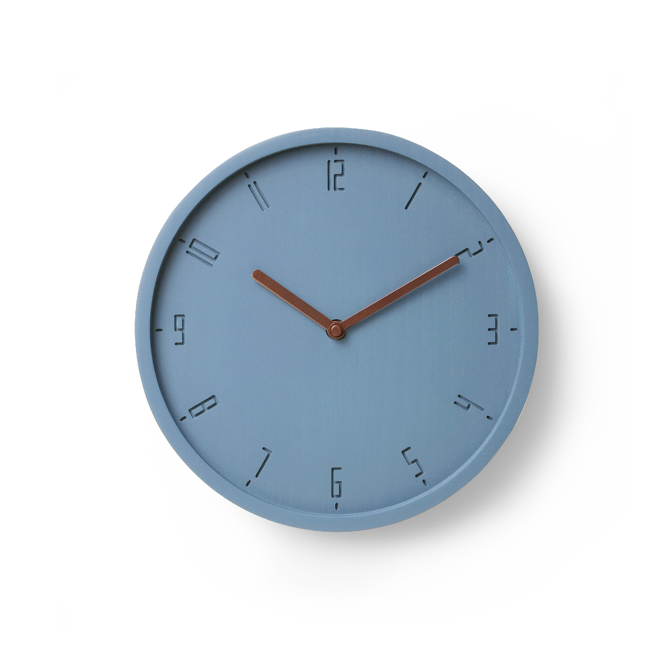 TIMY-C : Smoky Blue B. | Copper H. wall clock