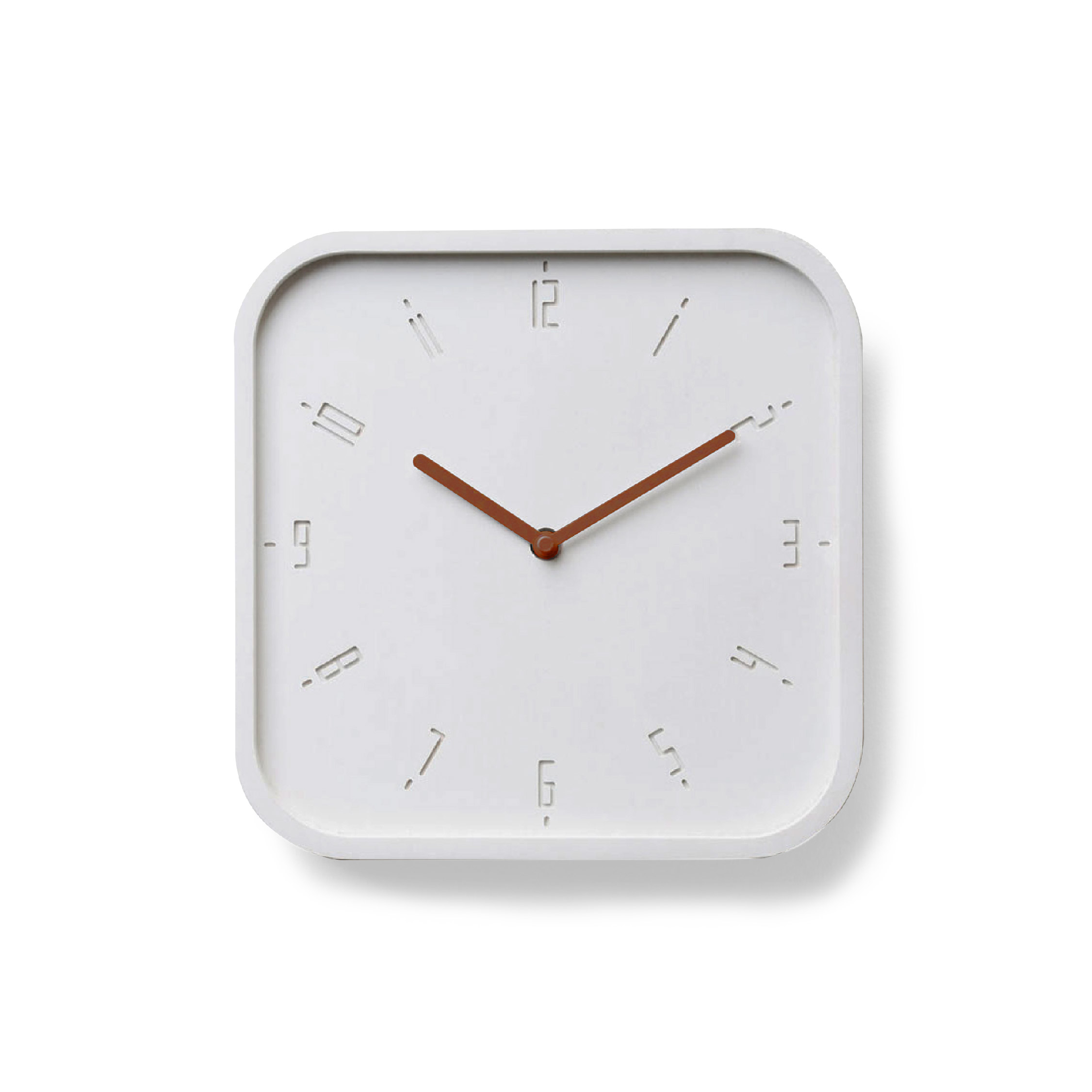TIMY-S- White B.|Copper H. wall clock