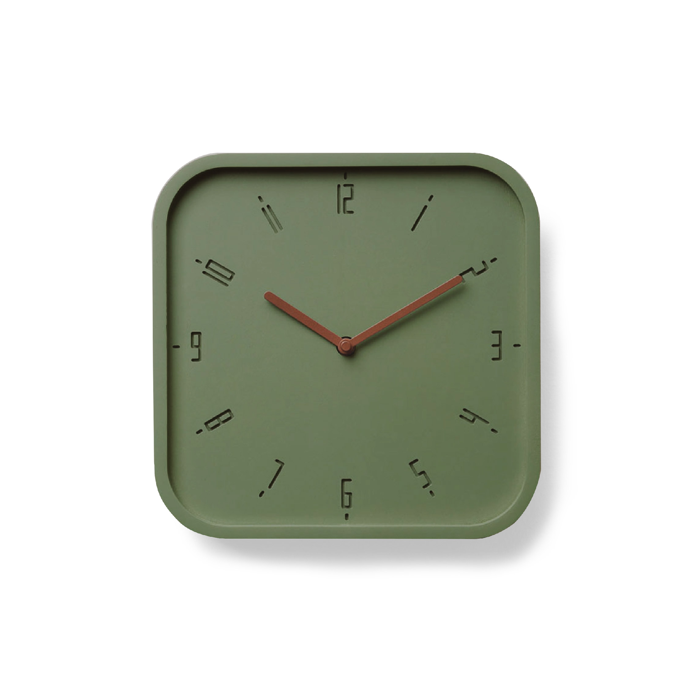 TIMY-S-Green B. | Copper H. wall clock
