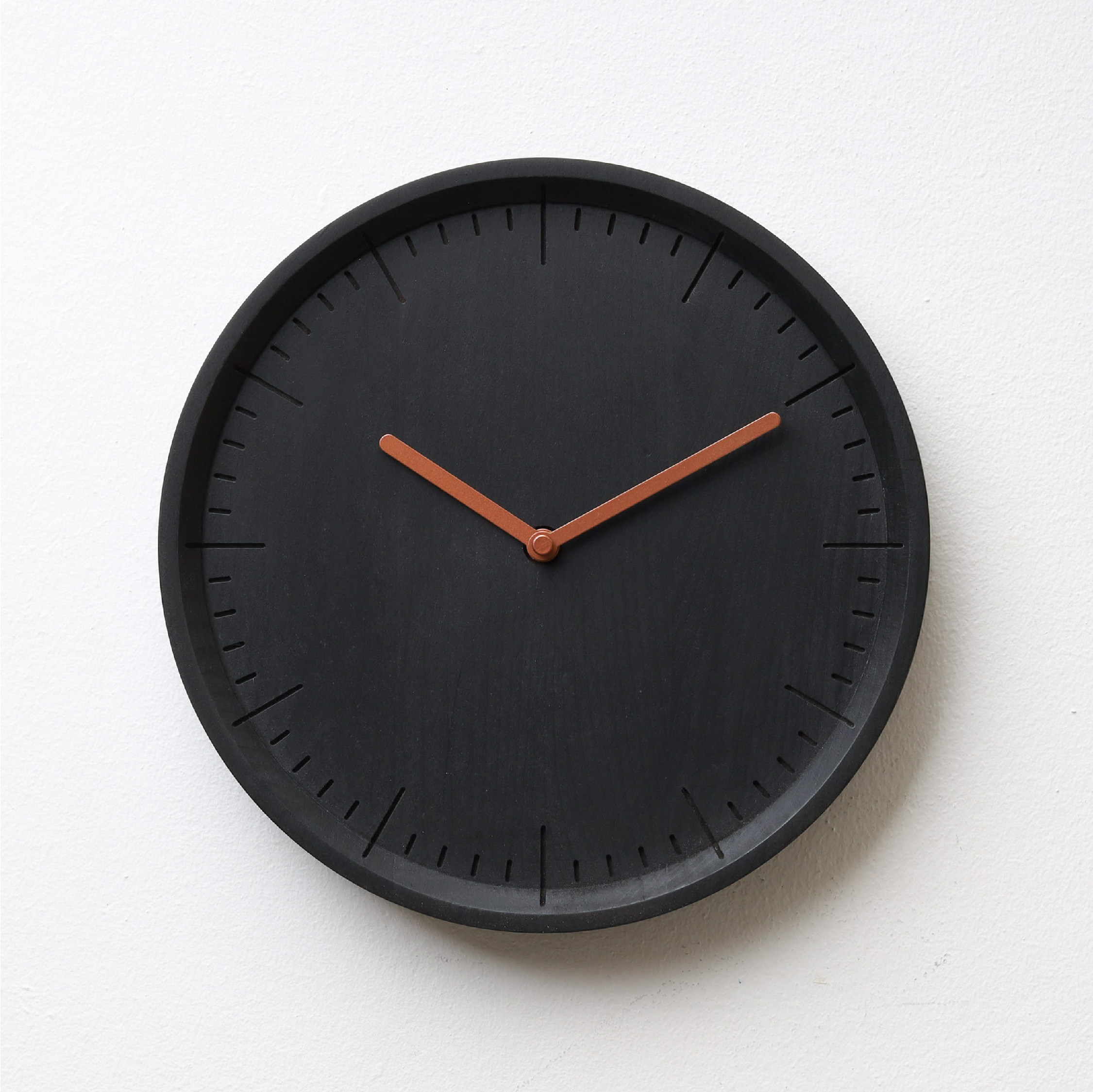 METER Charcoal Black B. | Copper H. wall clock