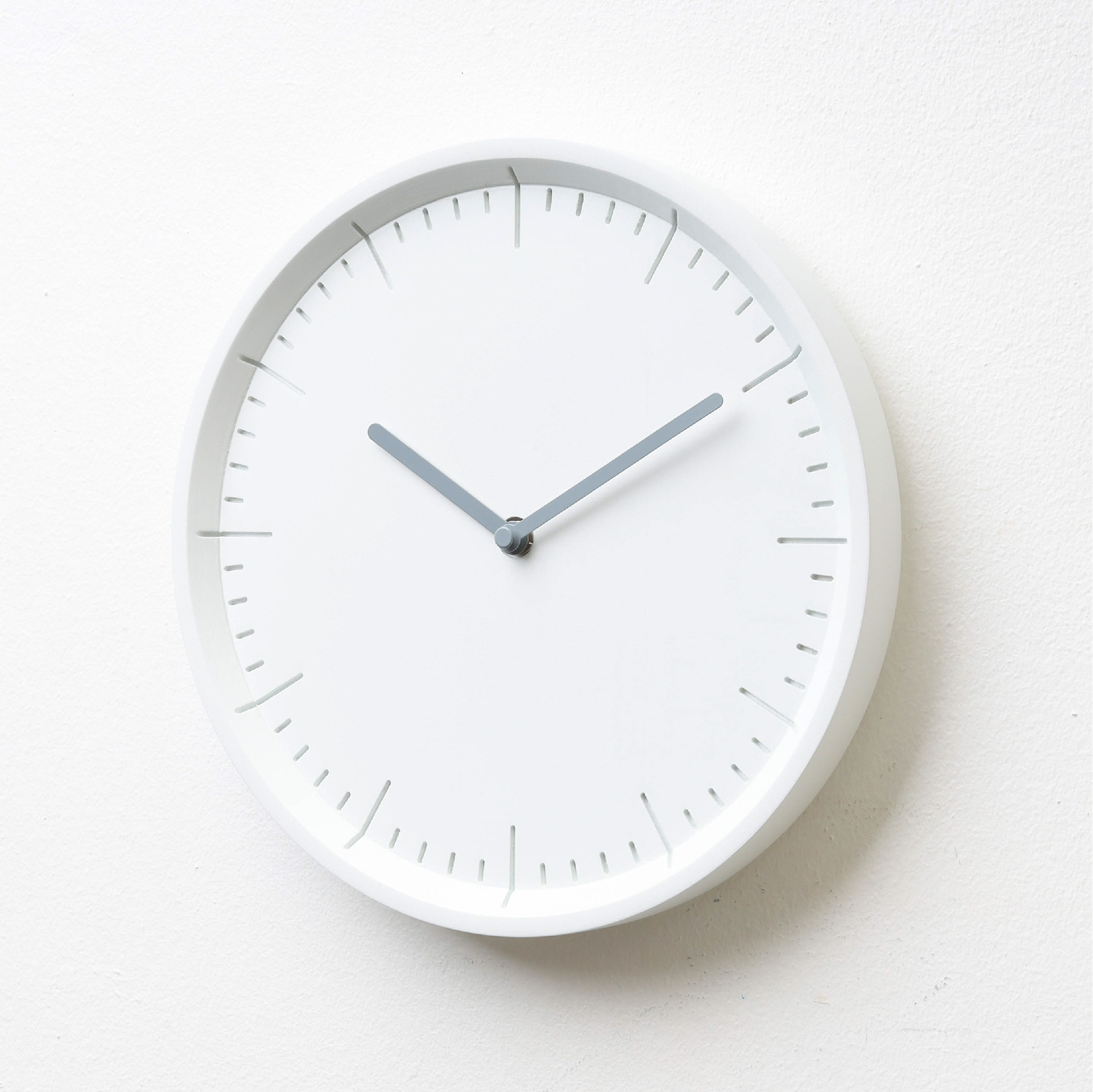 METER Raindrop White B.| Grey H. wall clock