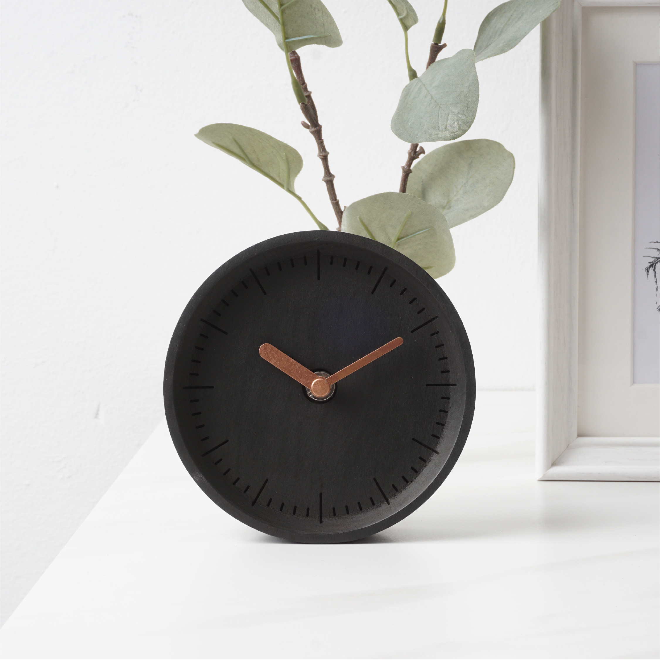MILLI Charcoal Black B. | Copper H. wall clock