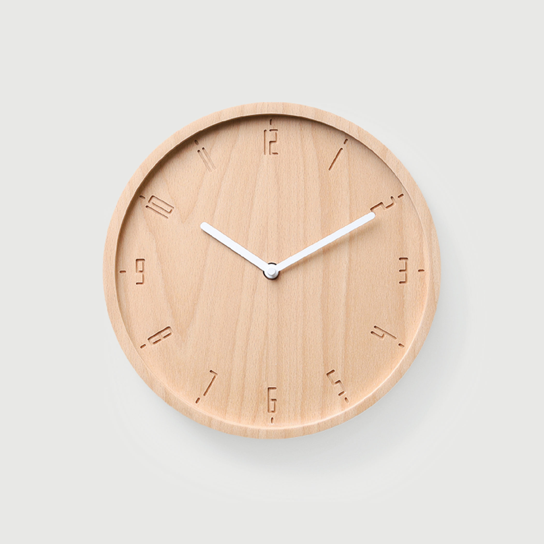 TIMY-C-Natural B. | White H. wall clock