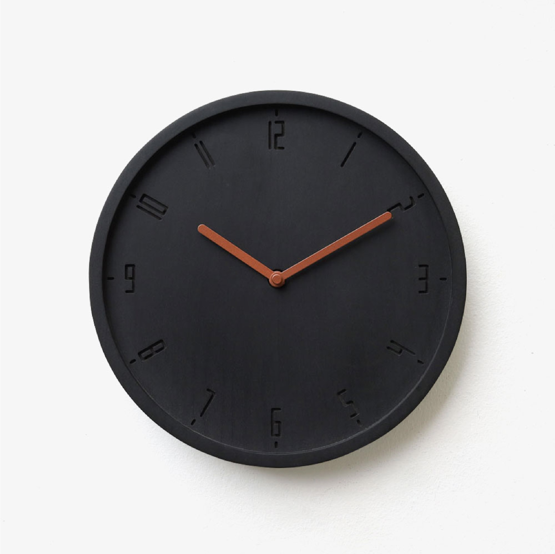 TIMY-C-Charcoal Black B. | Copper H. wall clock