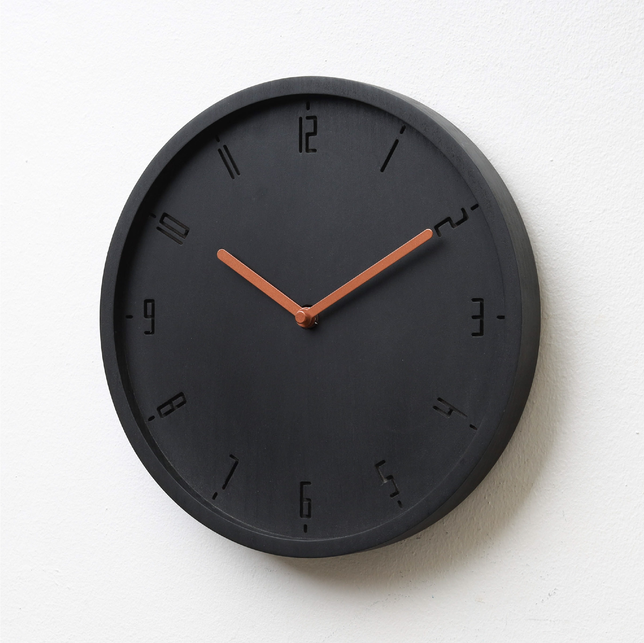 TIMY-C : Charcoal Black B. | Copper H. wall clock