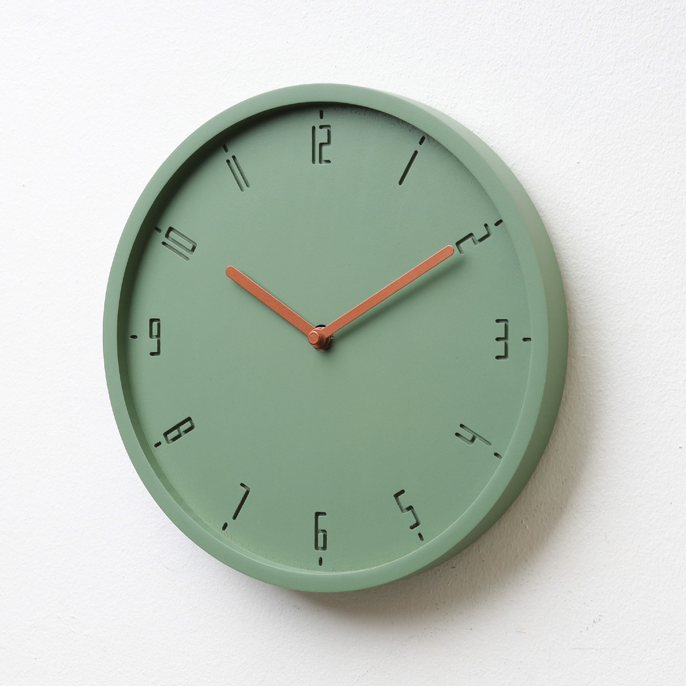 TIMY-C-Willow Green B. | Copper H. wall clock