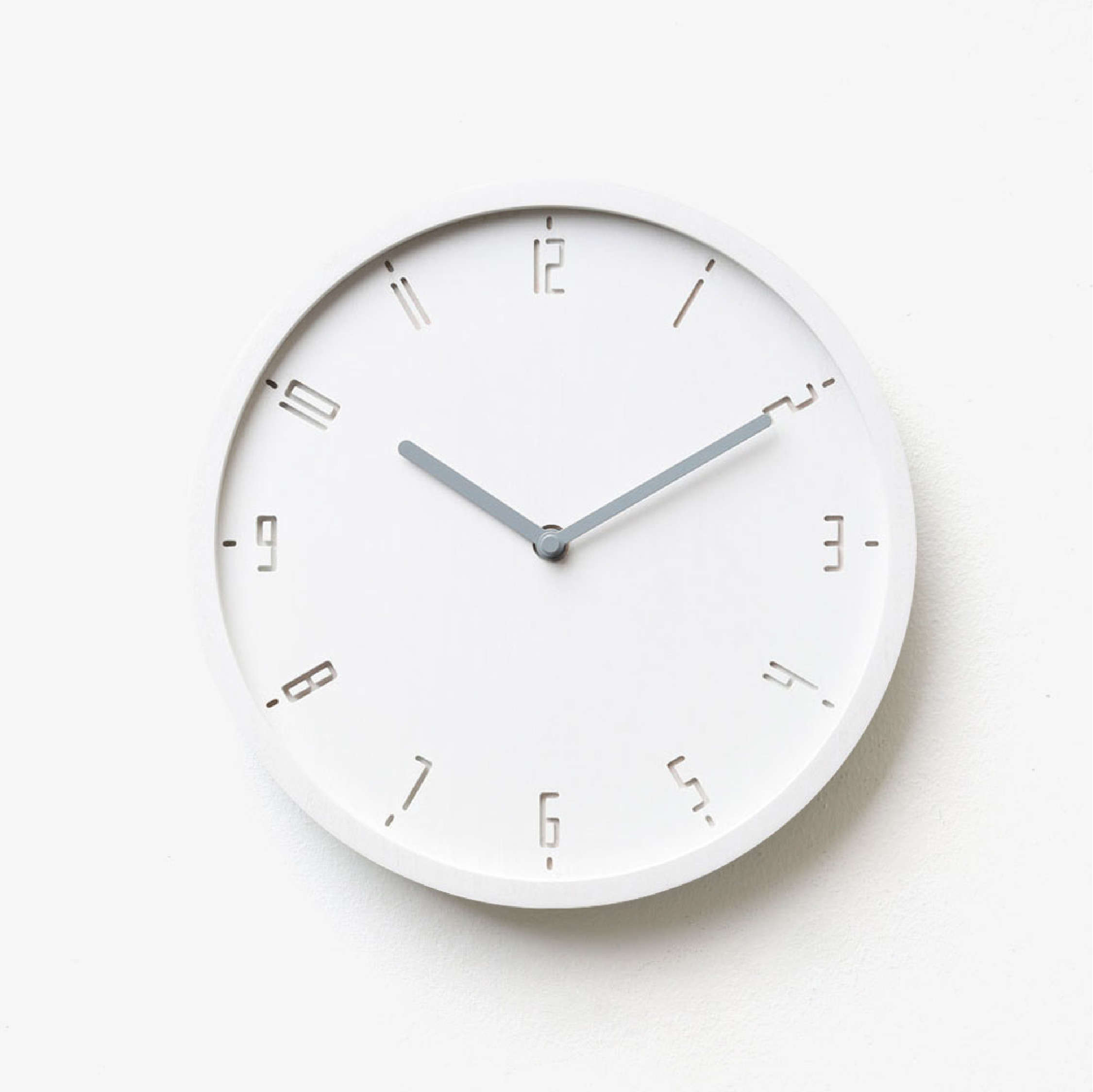 TIMY-C-Raindrop White B.| Grey H. wall clock