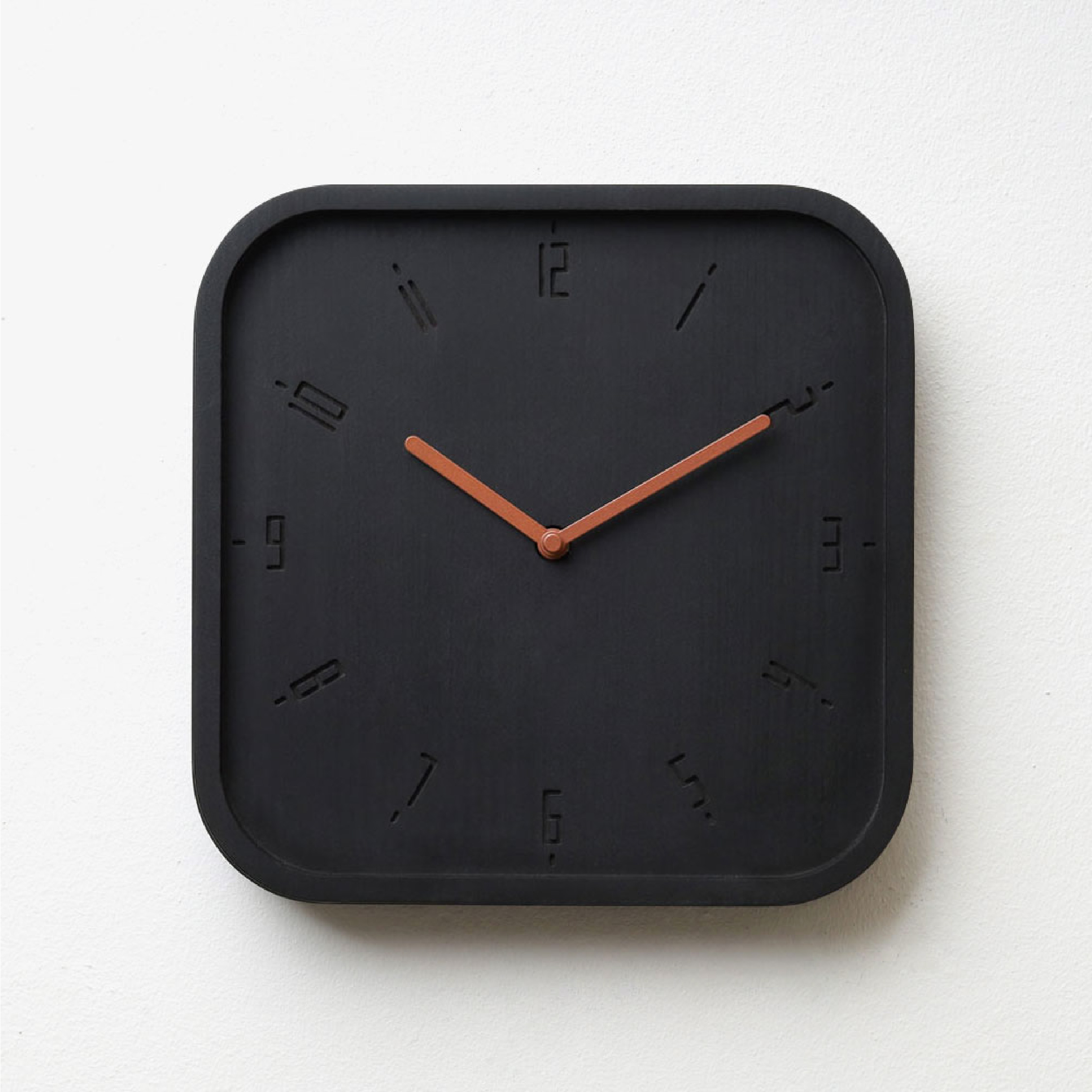 TIMY-S-Charcoal Black B. | Copper H. wall clock